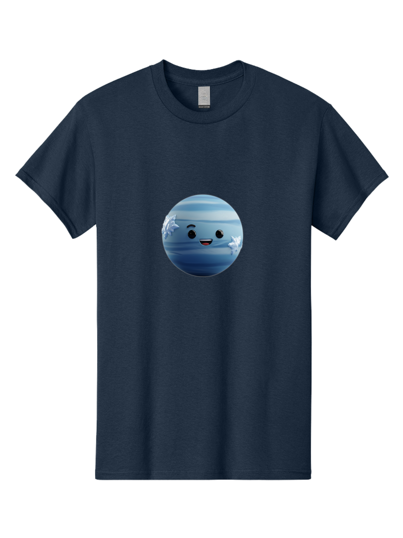 Water-Emoji Men'S Graphic Tee, 100% Cotton, Comfortable Casual Summer Wear, Machine Washable, Blue Water Droplet, Smiling Face, Cartoon Character, Cute Emoji, Playful Design, Fun Illustration, Smiling Water, Water Symbol Bad909 5