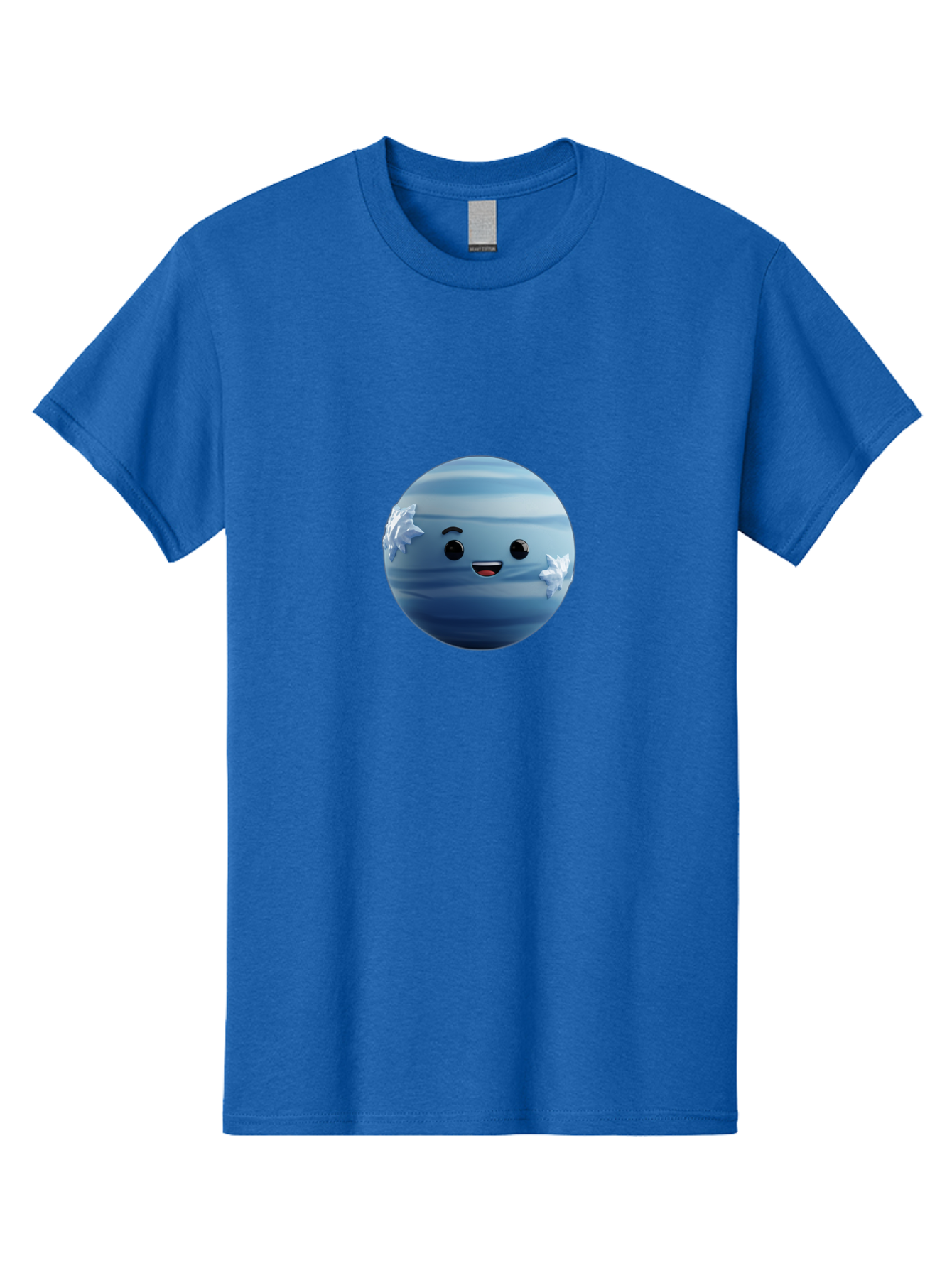 Water-Emoji Men'S Graphic Tee, 100% Cotton, Comfortable Casual Summer Wear, Machine Washable, Blue Water Droplet, Smiling Face, Cartoon Character, Cute Emoji, Playful Design, Fun Illustration, Smiling Water, Water Symbol Bad909 4