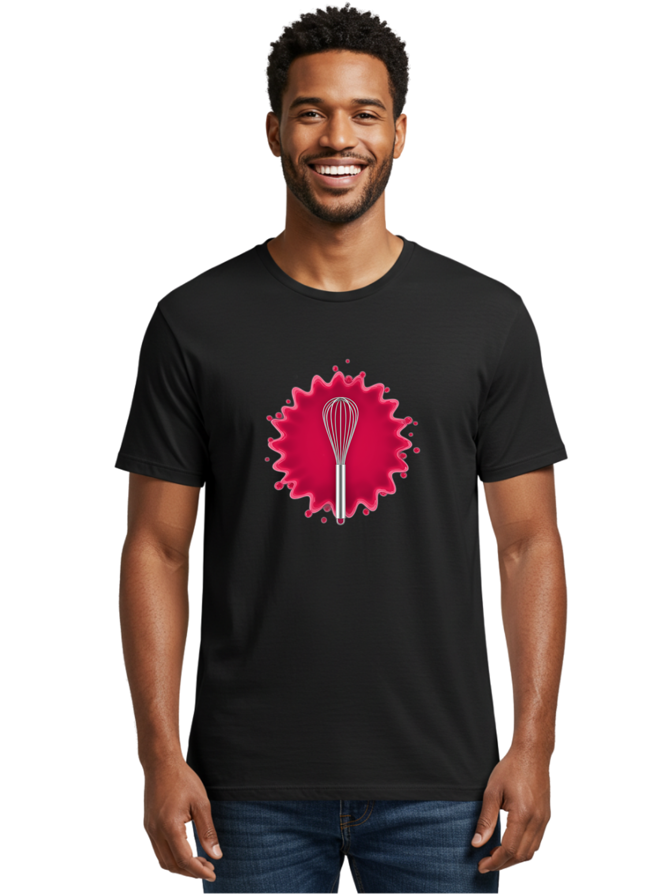 Whisk-1 Men'S Graphic Tee, 100% Cotton, Comfortable Casual Summer Wear, Machine Washable, Cooking Utensil, Kitchen Tool, Stainless Steel Whisk, Mixing, Blending, Recipe, Baking, Sweet Treats, Culinary, Cooking Essentials Bad912 21