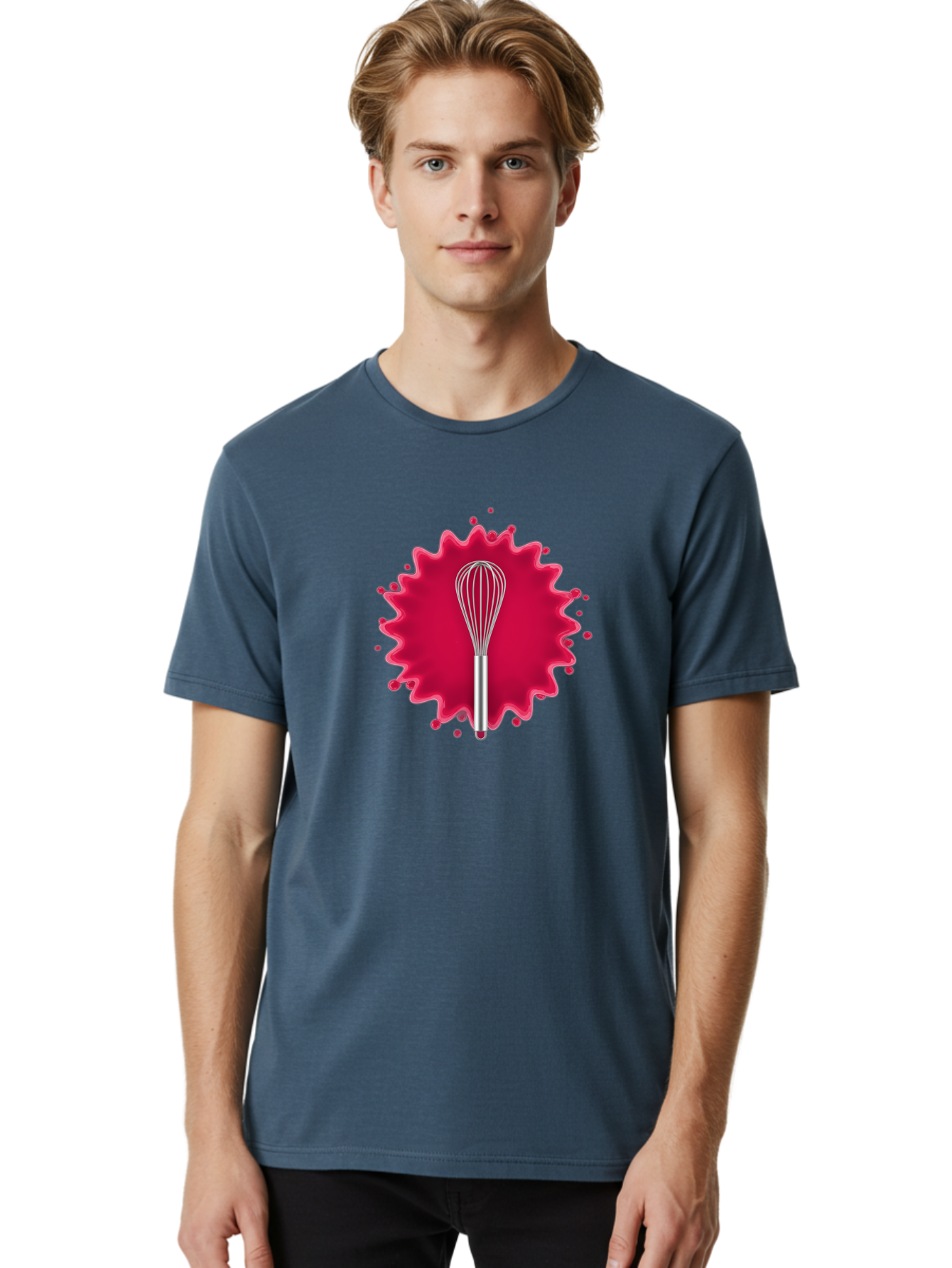 Whisk-1 Men'S Graphic Tee, 100% Cotton, Comfortable Casual Summer Wear, Machine Washable, Cooking Utensil, Kitchen Tool, Stainless Steel Whisk, Mixing, Blending, Recipe, Baking, Sweet Treats, Culinary, Cooking Essentials Bad912 19