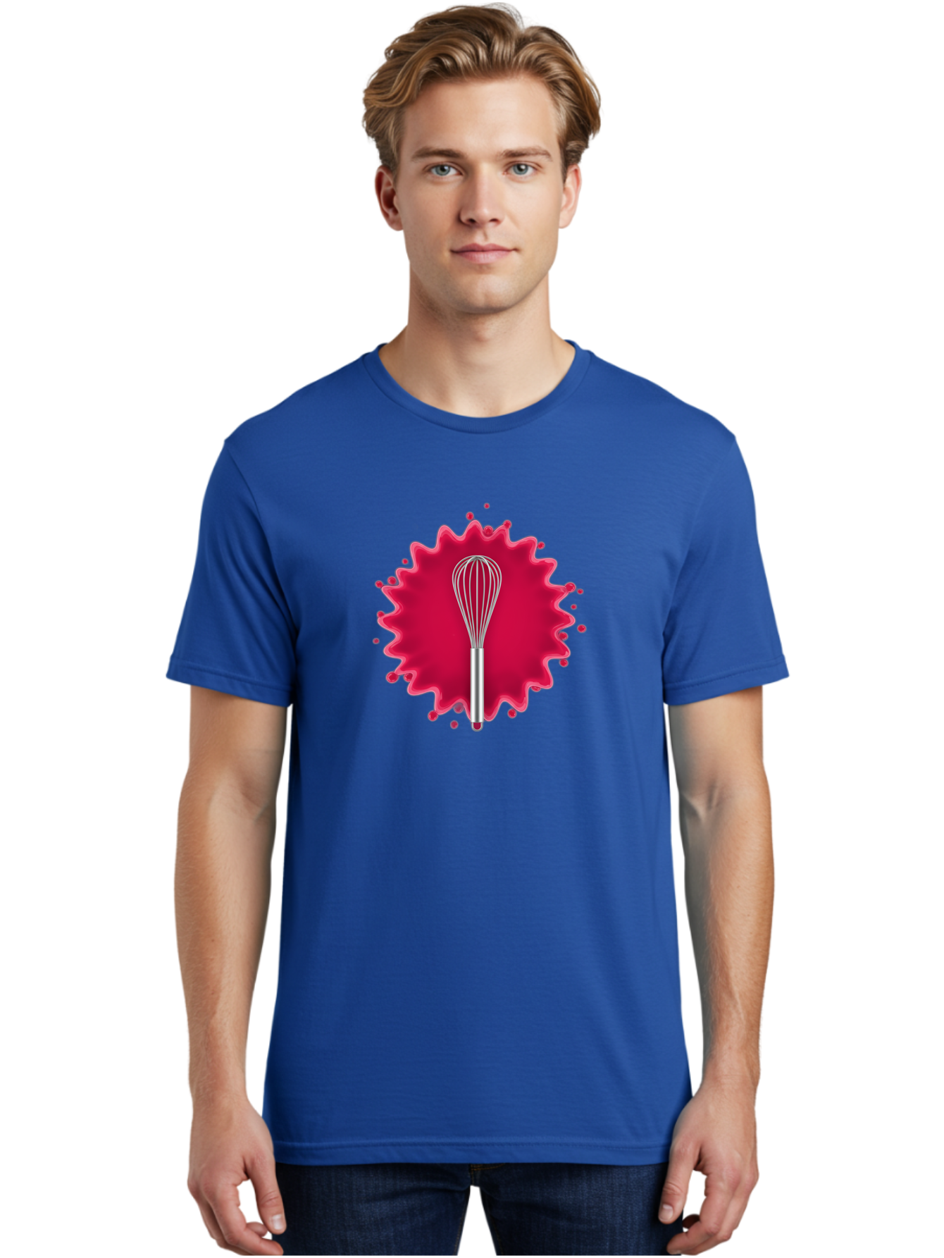 Whisk-1 Men'S Graphic Tee, 100% Cotton, Comfortable Casual Summer Wear, Machine Washable, Cooking Utensil, Kitchen Tool, Stainless Steel Whisk, Mixing, Blending, Recipe, Baking, Sweet Treats, Culinary, Cooking Essentials Bad912 27