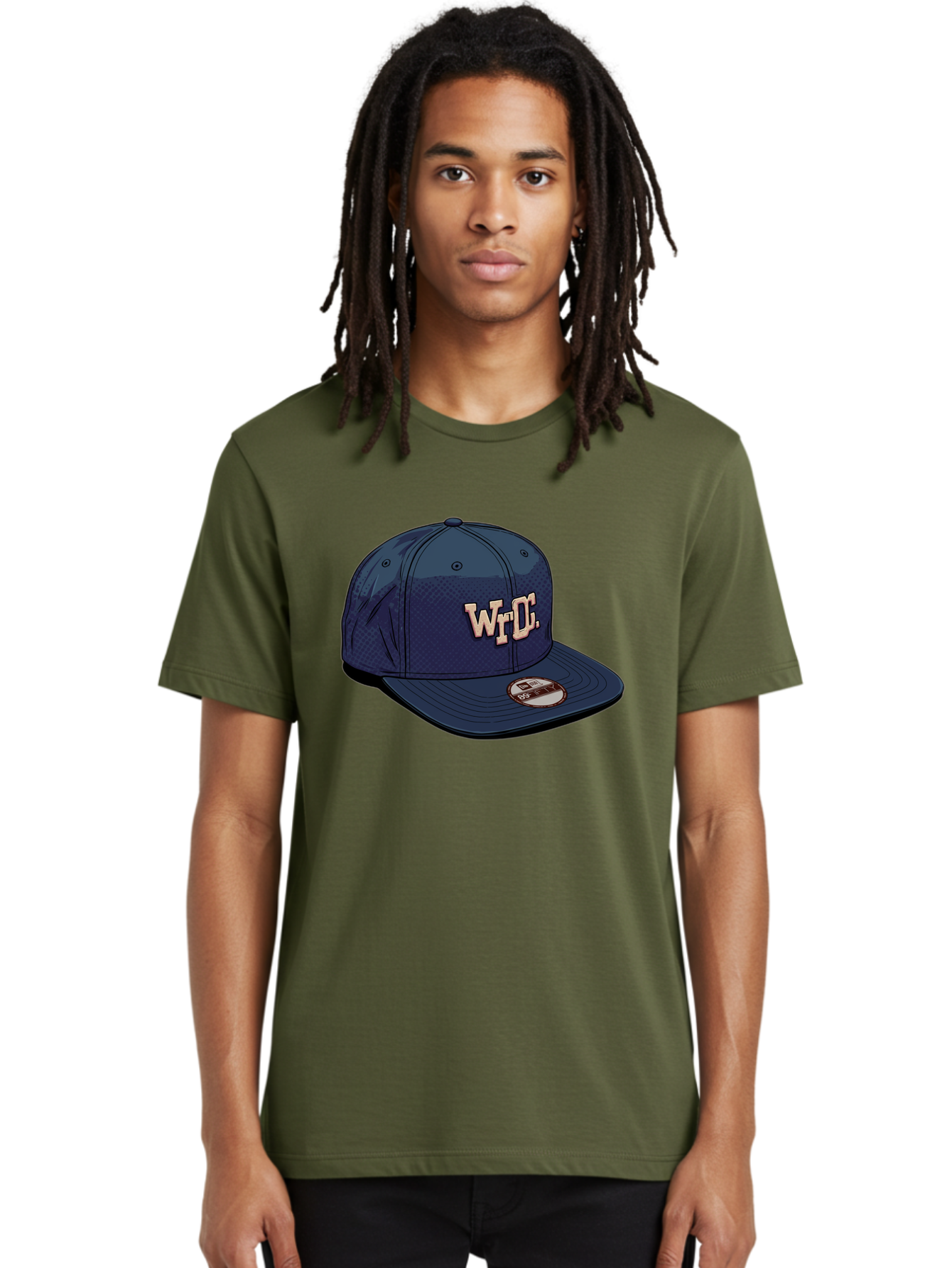Wrdc-Baseball-Cap Men'S Graphic Tee, 100% Cotton, Comfortable Casual Summer Wear, Machine Washable, Navy Blue Baseball Cap, Trendy Hat, Streetwear Fashion, Wrdc Logo, New Era 59Fifty, Sports Apparel, Logo Design, Fashion Accessory Bad934 27