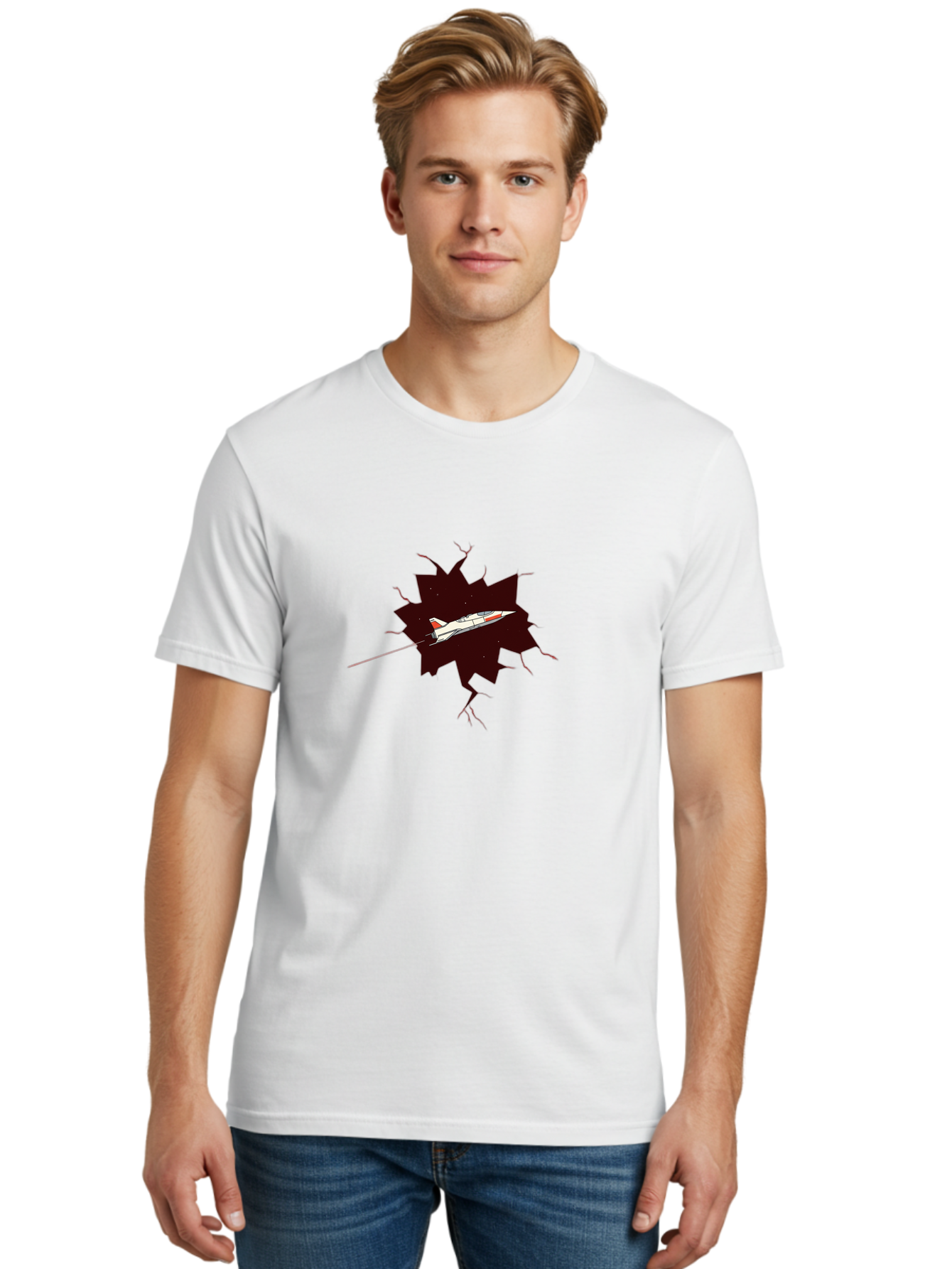 X-15 Men'S Graphic Tee, 100% Cotton, Comfortable Casual Summer Wear, Machine Washable, X-15 Rocket-Powered Aircraft, Breaking Through, Hypersonic Flight, Spaceplane Technology, Experimental Aviation, Nasa Research, High-Speed Aircraft Bad935 28