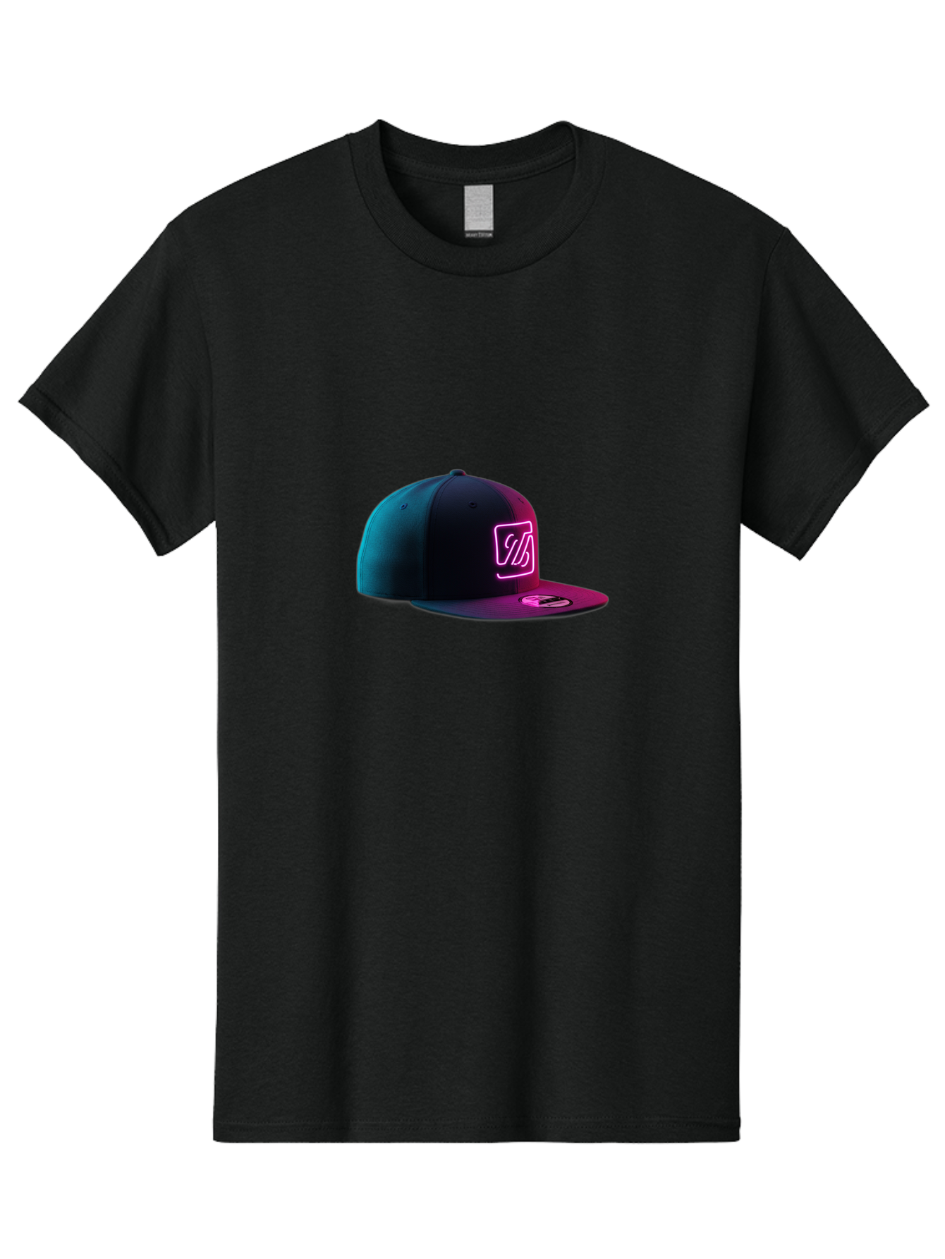 Yd-Logo-Cap Men'S Graphic Tee, 100% Cotton, Comfortable Casual Summer Wear, Machine Washable, Black Baseball Cap, Snapback Hat, Neon Pink Logo, Zild Branding, Streetwear Fashion, Trendy Accessories, Bold Design, Modern Style, Edgy Look Bad936 12
