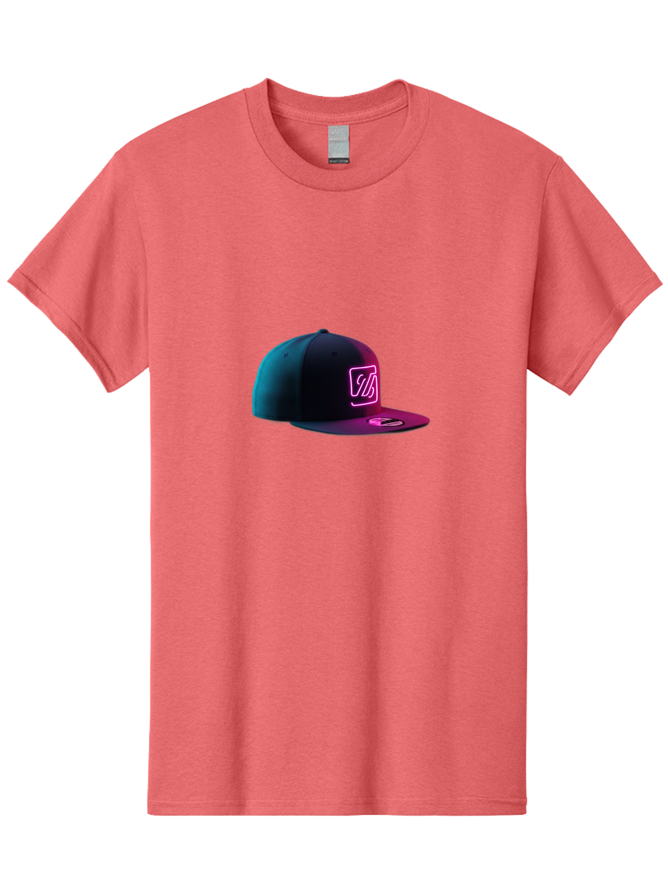 Yd-Logo-Cap Men'S Graphic Tee, 100% Cotton, Comfortable Casual Summer Wear, Machine Washable, Black Baseball Cap, Snapback Hat, Neon Pink Logo, Zild Branding, Streetwear Fashion, Trendy Accessories, Bold Design, Modern Style, Edgy Look Bad936 10