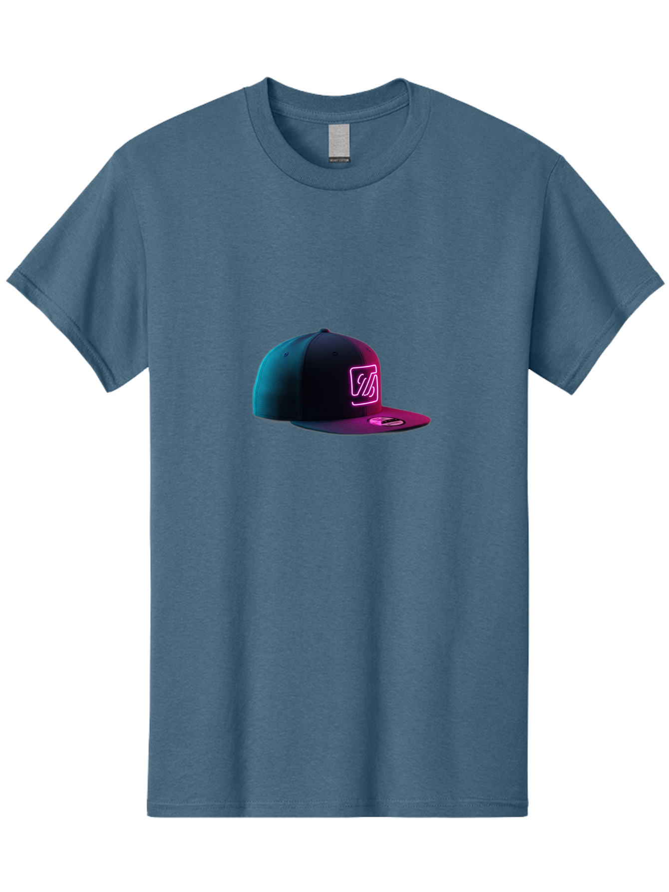 Yd-Logo-Cap Men'S Graphic Tee, 100% Cotton, Comfortable Casual Summer Wear, Machine Washable, Black Baseball Cap, Snapback Hat, Neon Pink Logo, Zild Branding, Streetwear Fashion, Trendy Accessories, Bold Design, Modern Style, Edgy Look Bad936 8