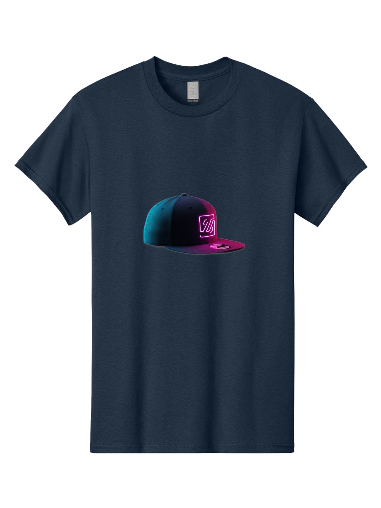 Yd-Logo-Cap Men'S Graphic Tee, 100% Cotton, Comfortable Casual Summer Wear, Machine Washable, Black Baseball Cap, Snapback Hat, Neon Pink Logo, Zild Branding, Streetwear Fashion, Trendy Accessories, Bold Design, Modern Style, Edgy Look Bad936 4