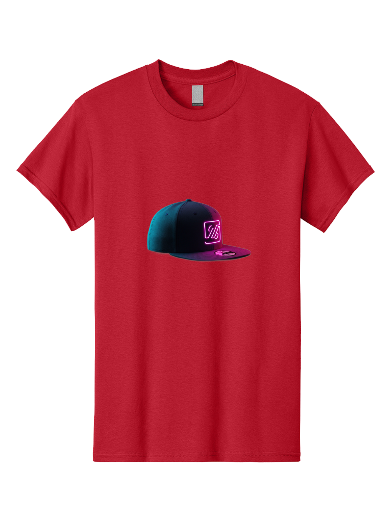 Yd-Logo-Cap Men'S Graphic Tee, 100% Cotton, Comfortable Casual Summer Wear, Machine Washable, Black Baseball Cap, Snapback Hat, Neon Pink Logo, Zild Branding, Streetwear Fashion, Trendy Accessories, Bold Design, Modern Style, Edgy Look Bad936 11