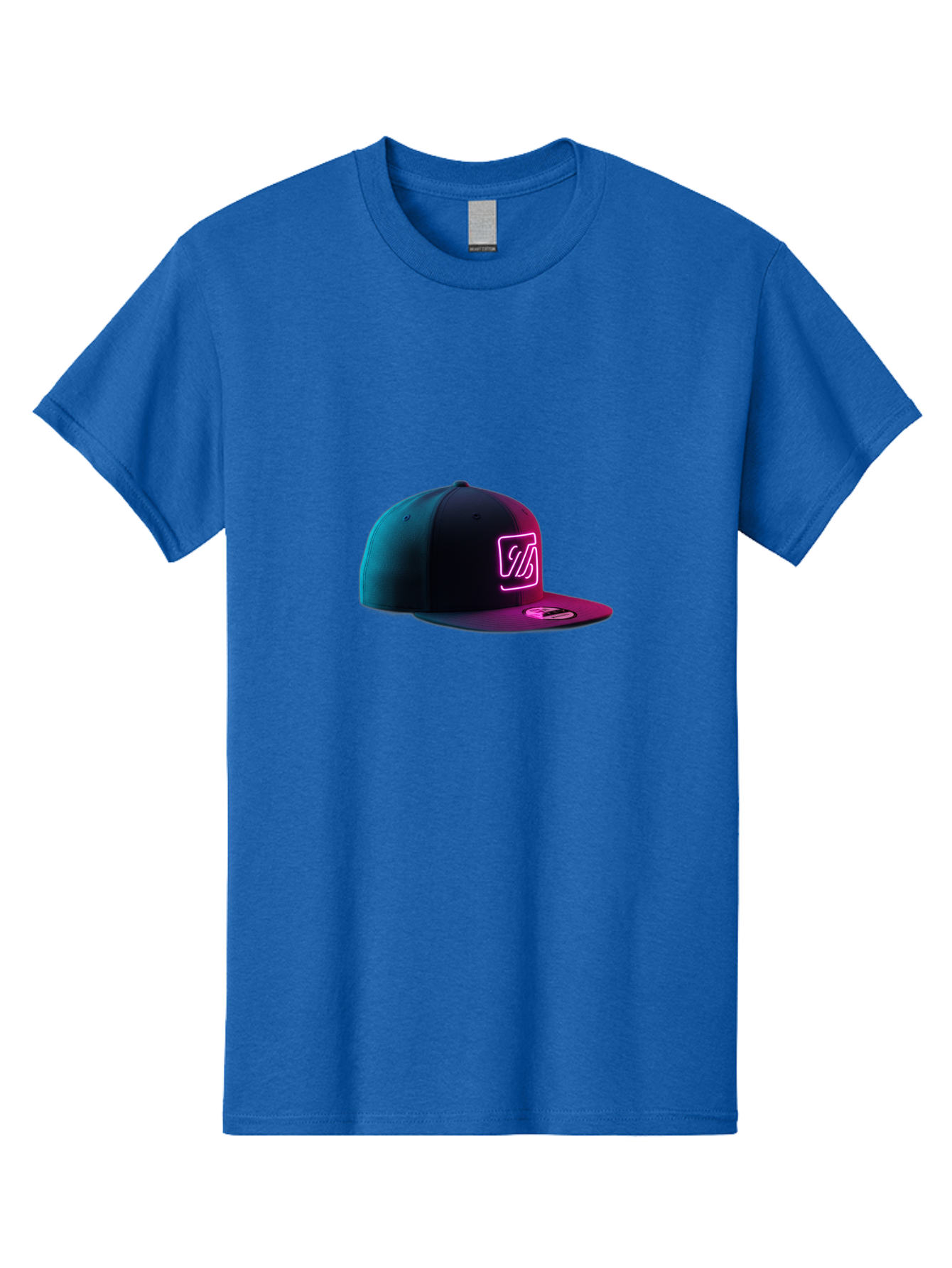Yd-Logo-Cap Men'S Graphic Tee, 100% Cotton, Comfortable Casual Summer Wear, Machine Washable, Black Baseball Cap, Snapback Hat, Neon Pink Logo, Zild Branding, Streetwear Fashion, Trendy Accessories, Bold Design, Modern Style, Edgy Look Bad936 7