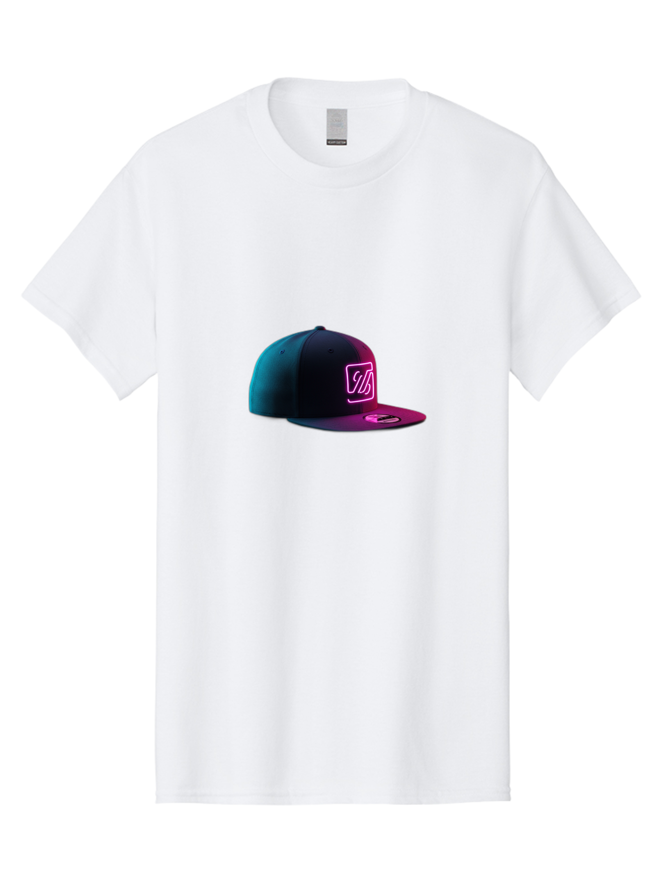 Yd-Logo-Cap Men'S Graphic Tee, 100% Cotton, Comfortable Casual Summer Wear, Machine Washable, Black Baseball Cap, Snapback Hat, Neon Pink Logo, Zild Branding, Streetwear Fashion, Trendy Accessories, Bold Design, Modern Style, Edgy Look Bad936 3
