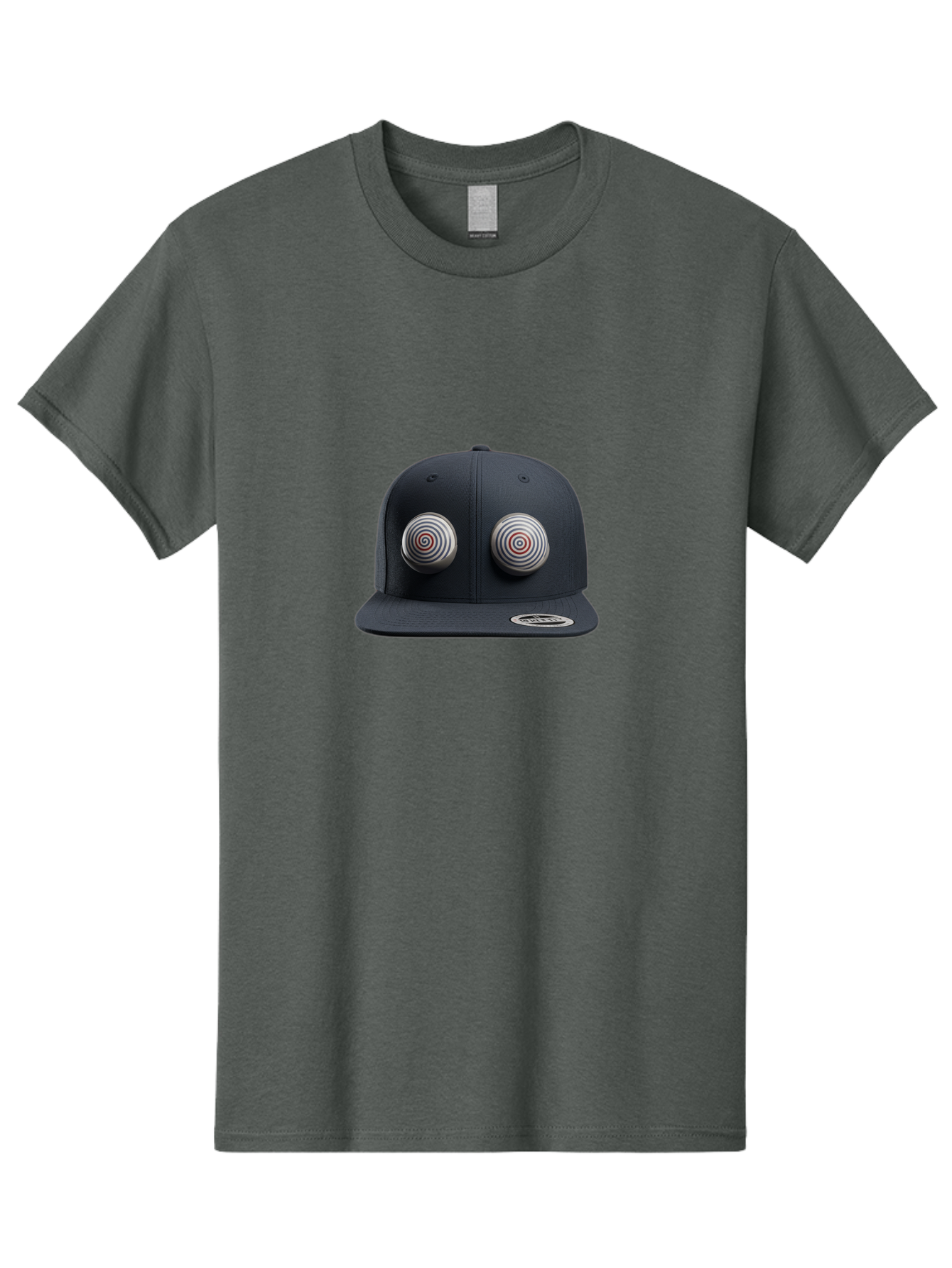 Yeezy-Gap-Cap Men'S Graphic Tee, 100% Cotton, Comfortable Casual Summer Wear, Machine Washable, Black Baseball Cap, Silver Spiral Designs, Eye-Catching Details, Sleek Hat Design, Fashion Accessory, Urban Style, Modern Headwear, Black Cap, Bad937 6
