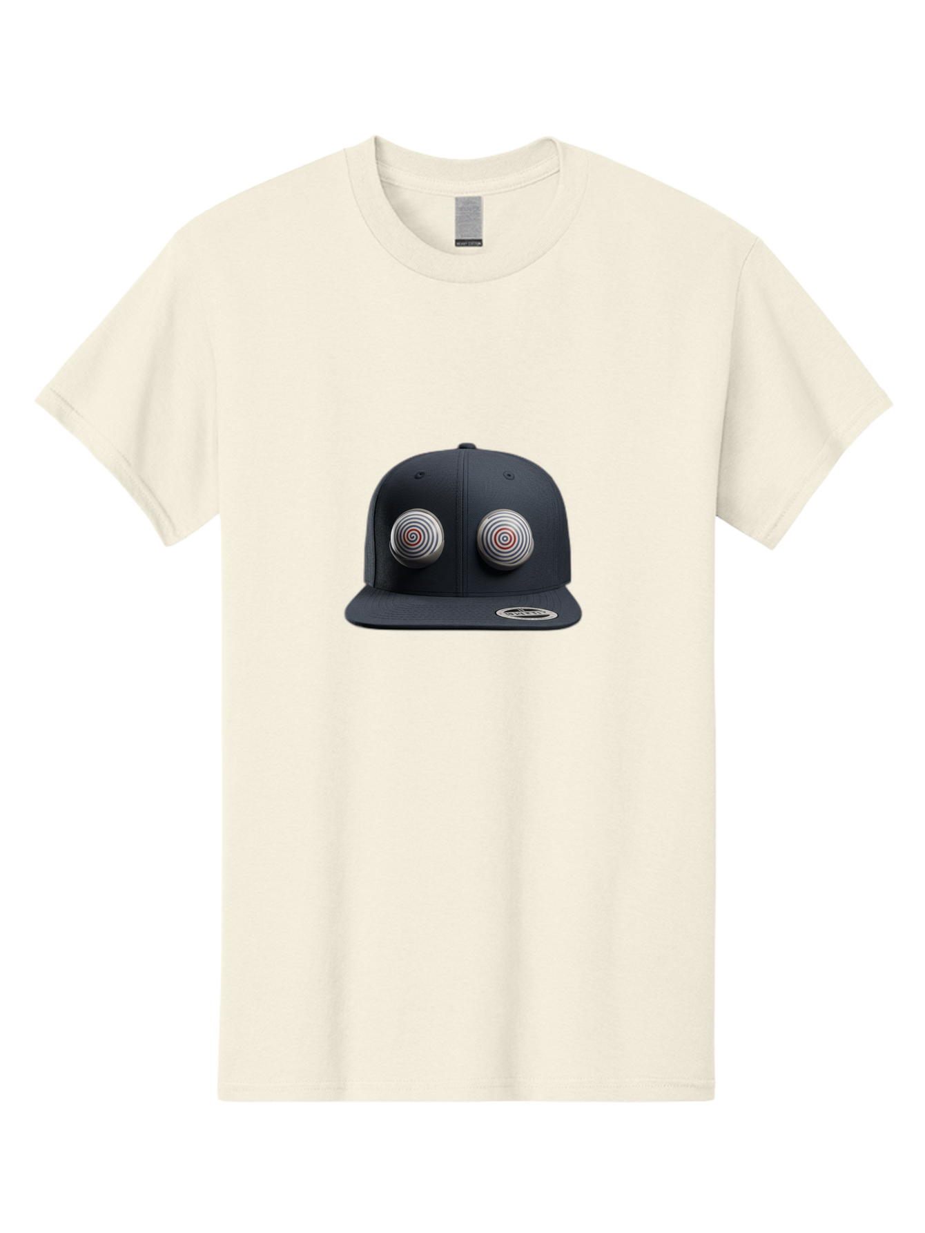 Yeezy-Gap-Cap Men'S Graphic Tee, 100% Cotton, Comfortable Casual Summer Wear, Machine Washable, Black Baseball Cap, Silver Spiral Designs, Eye-Catching Details, Sleek Hat Design, Fashion Accessory, Urban Style, Modern Headwear, Black Cap, Bad937 3