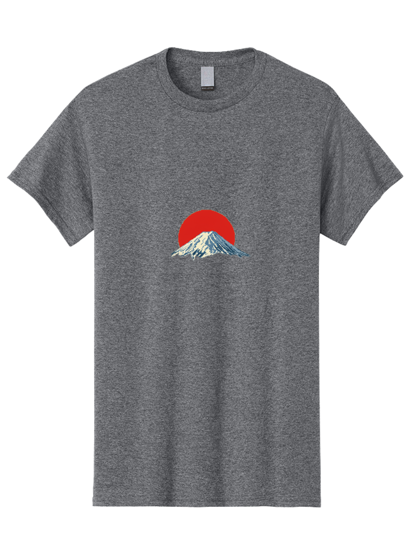 Mount-Fuji-2 Men'S Graphic Tee, 100% Cotton, Comfortable Casual Summer Wear, Machine Washable, Mount Fuji, Japanese Mountain, Red Sun, Serene Landscape, Iconic Peak, Majestic Scenery, Minimalist Art, Simple Design Bad967 12