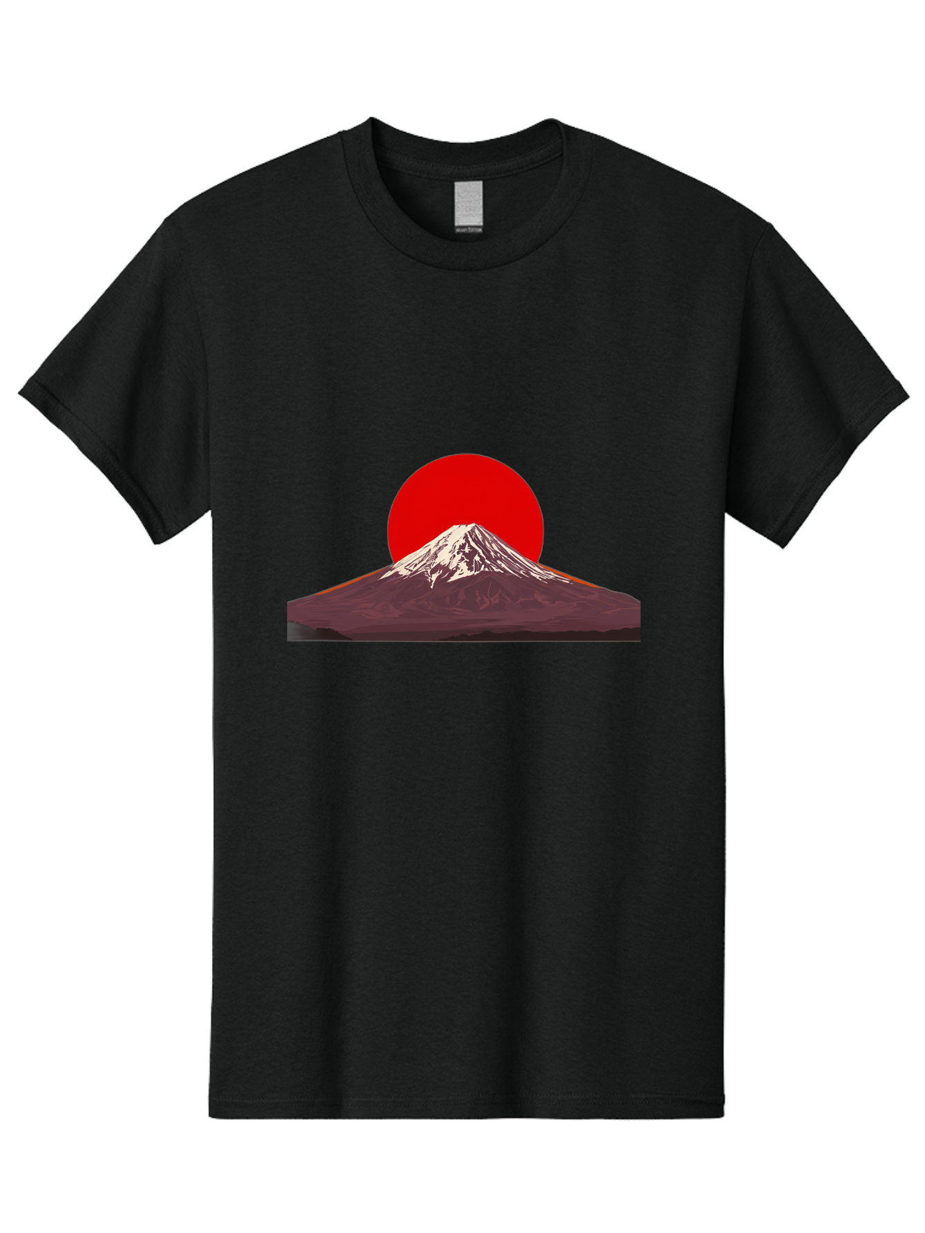 Mount-Fuji-3 Men'S Graphic Tee, 100% Cotton, Comfortable Casual Summer Wear, Machine Washable, Mount Fuji, Red Sun, Japanese Landscape, Minimalist Design, Iconic Mountain, Vibrant Colors, Serene Atmosphere, Graphic Art Bad968 5