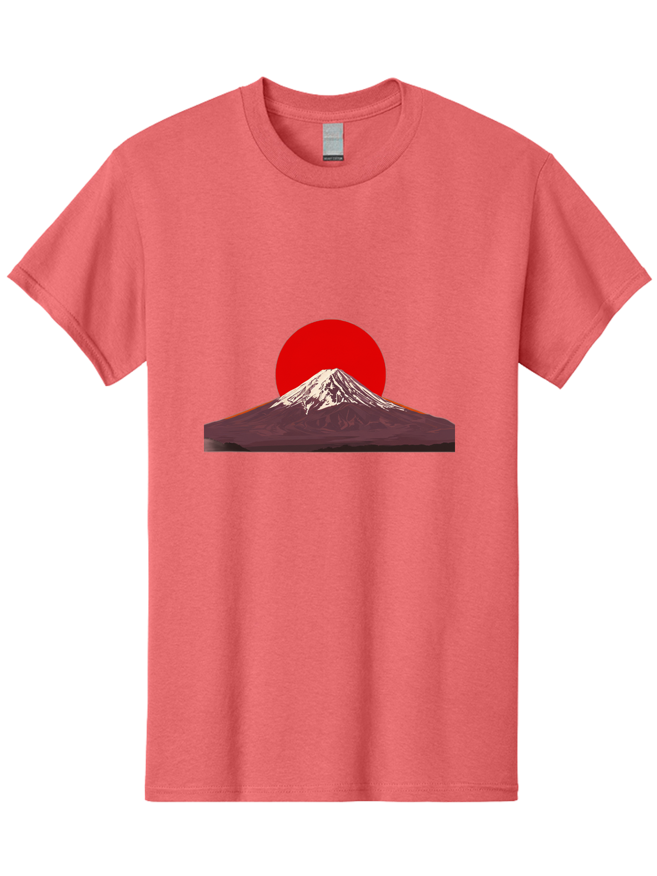 Mount-Fuji-3 Men'S Graphic Tee, 100% Cotton, Comfortable Casual Summer Wear, Machine Washable, Mount Fuji, Red Sun, Japanese Landscape, Minimalist Design, Iconic Mountain, Vibrant Colors, Serene Atmosphere, Graphic Art Bad968 7