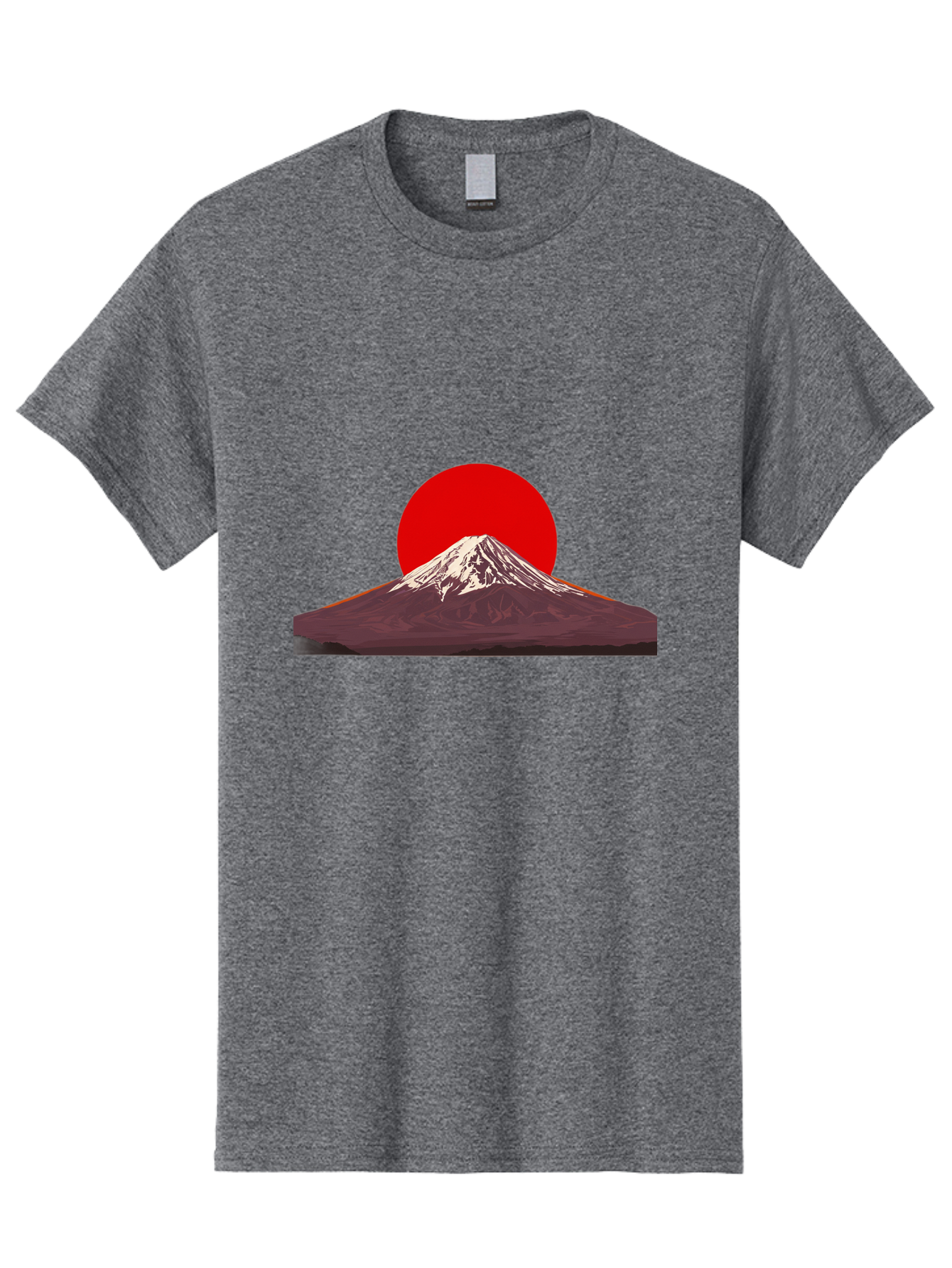 Mount-Fuji-3 Men'S Graphic Tee, 100% Cotton, Comfortable Casual Summer Wear, Machine Washable, Mount Fuji, Red Sun, Japanese Landscape, Minimalist Design, Iconic Mountain, Vibrant Colors, Serene Atmosphere, Graphic Art Bad968 11