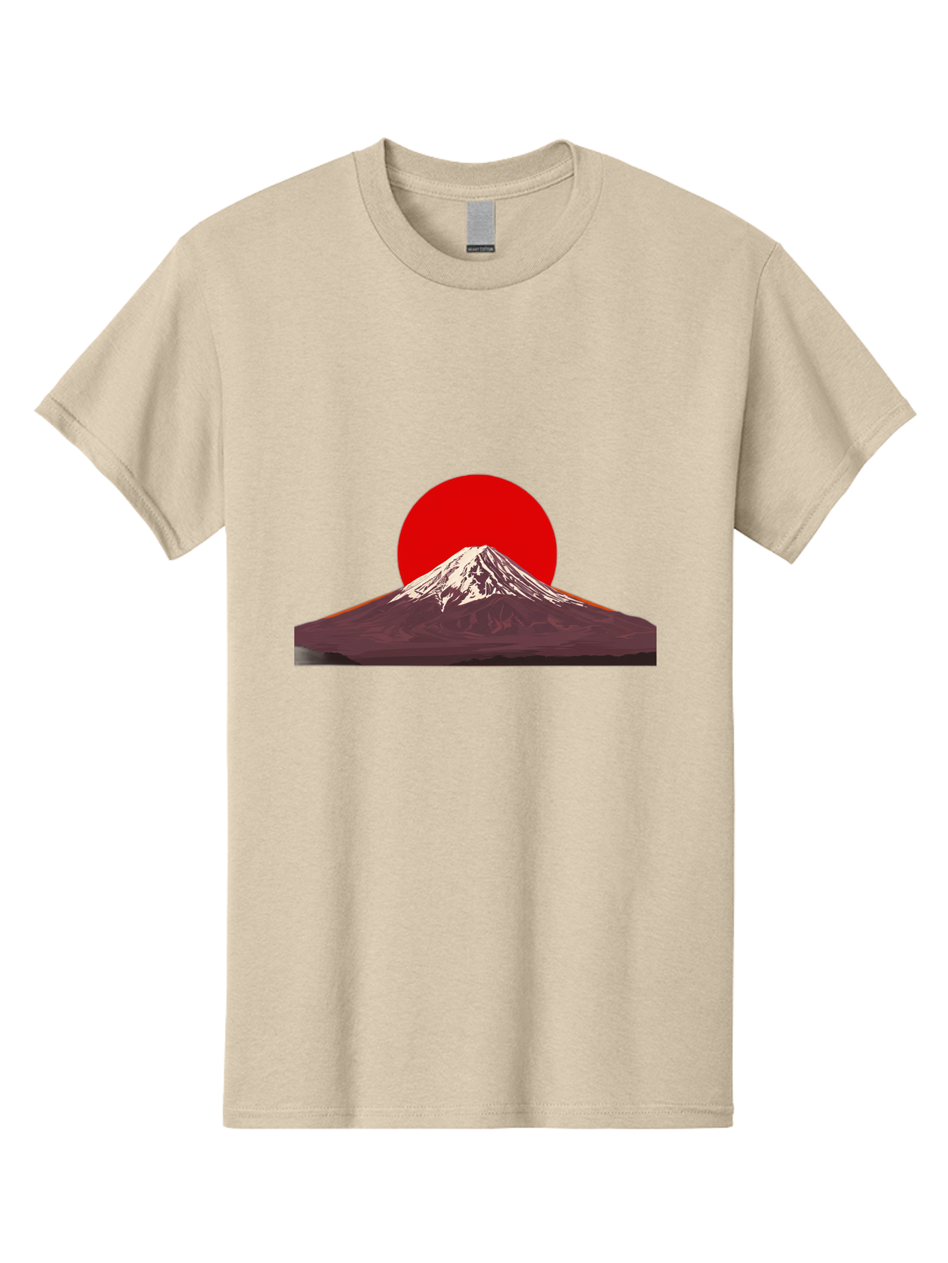 Mount-Fuji-3 Men'S Graphic Tee, 100% Cotton, Comfortable Casual Summer Wear, Machine Washable, Mount Fuji, Red Sun, Japanese Landscape, Minimalist Design, Iconic Mountain, Vibrant Colors, Serene Atmosphere, Graphic Art Bad968 14