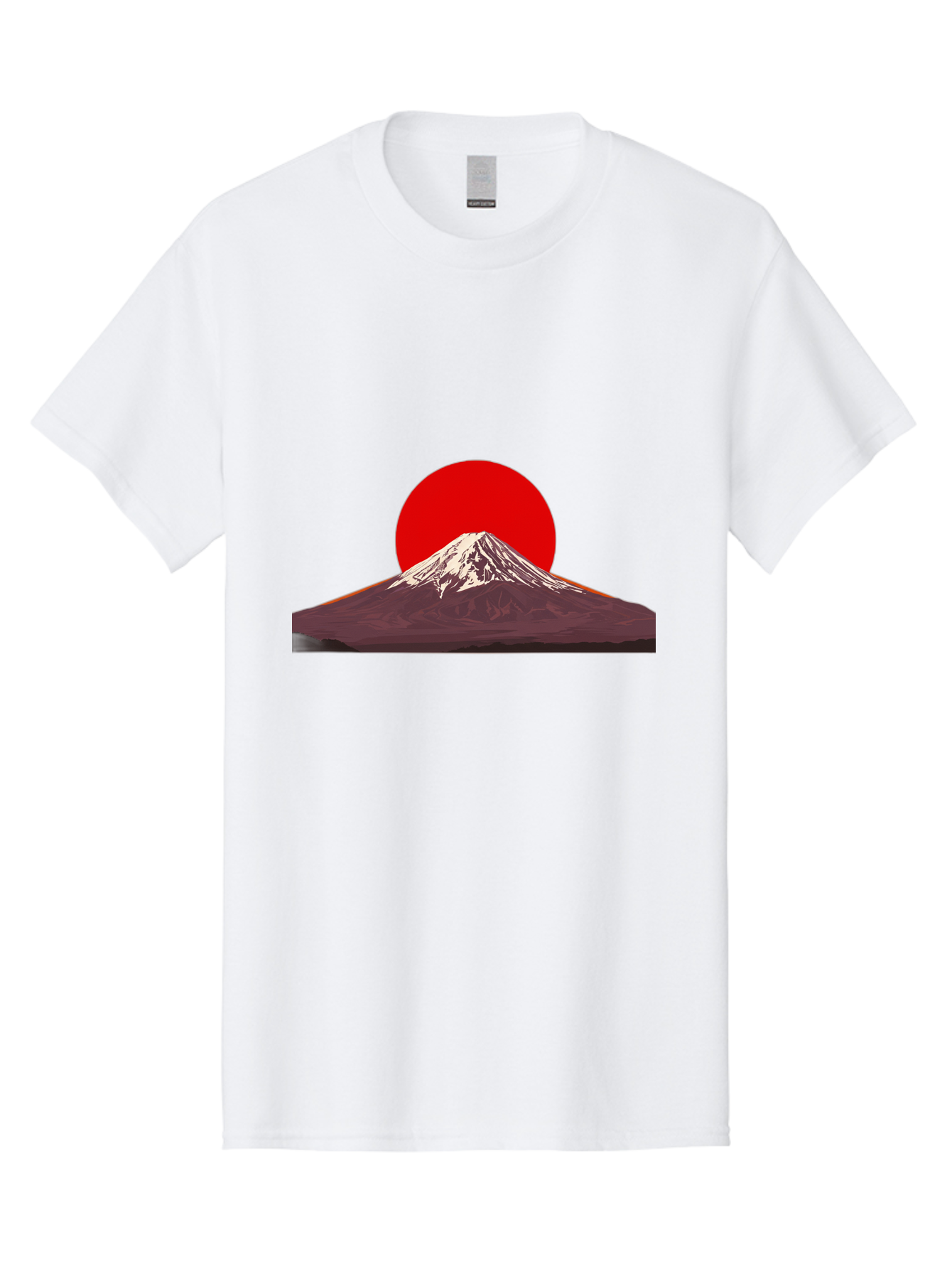 Mount-Fuji-3 Men'S Graphic Tee, 100% Cotton, Comfortable Casual Summer Wear, Machine Washable, Mount Fuji, Red Sun, Japanese Landscape, Minimalist Design, Iconic Mountain, Vibrant Colors, Serene Atmosphere, Graphic Art Bad968 10
