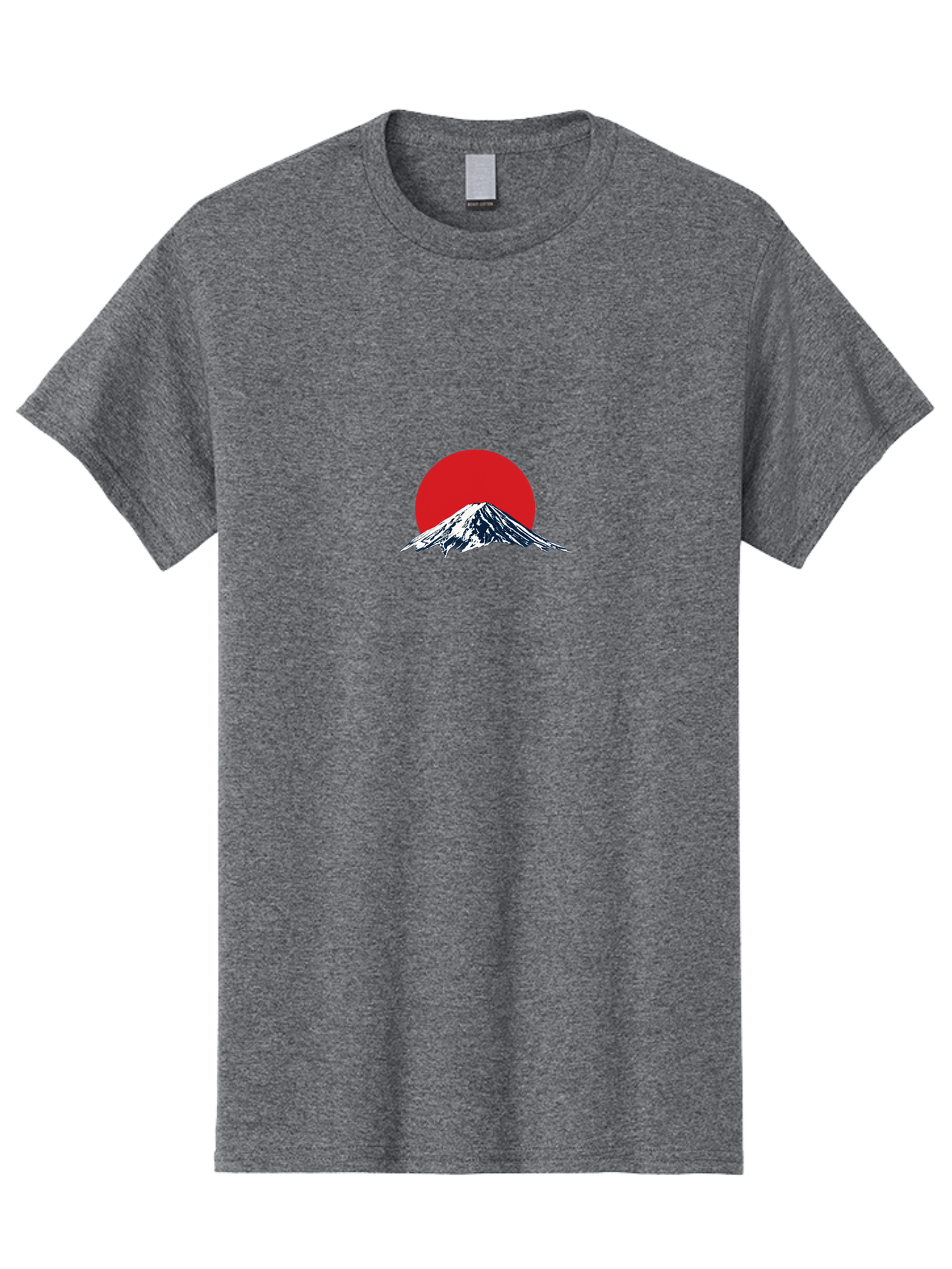 Mount-Fuji-4 Men'S Graphic Tee, 100% Cotton, Comfortable Casual Summer Wear, Machine Washable, Mount Fuji Landscape, Japanese Mountain Scenery, Red Sun, Snow-Capped Peak, Minimalist Design, Iconic Landmark, Serene Atmosphere Bad969 5