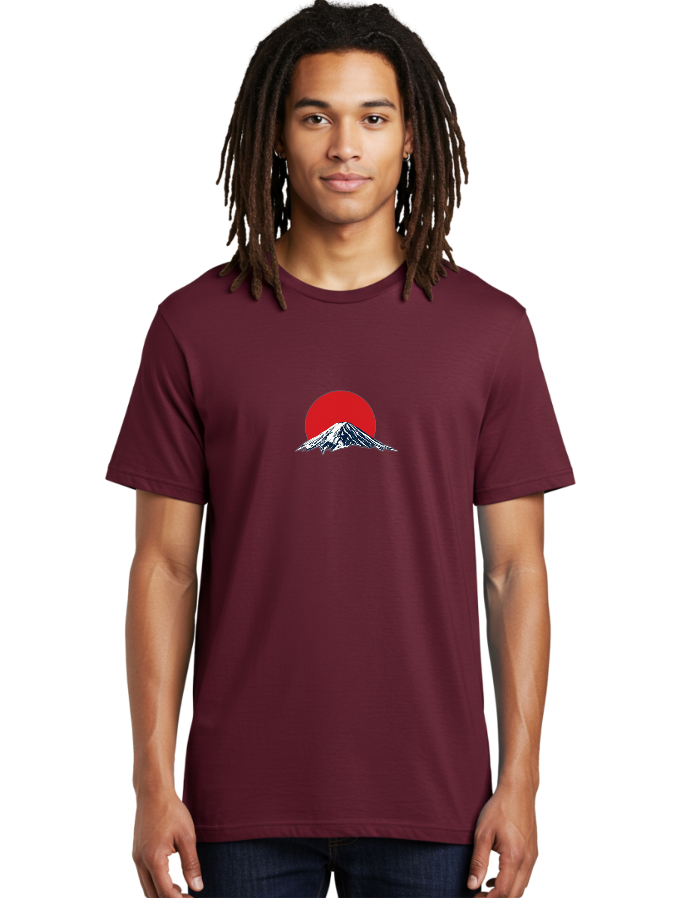 Mount-Fuji-4 Men'S Graphic Tee, 100% Cotton, Comfortable Casual Summer Wear, Machine Washable, Mount Fuji Landscape, Japanese Mountain Scenery, Red Sun, Snow-Capped Peak, Minimalist Design, Iconic Landmark, Serene Atmosphere Bad969 27