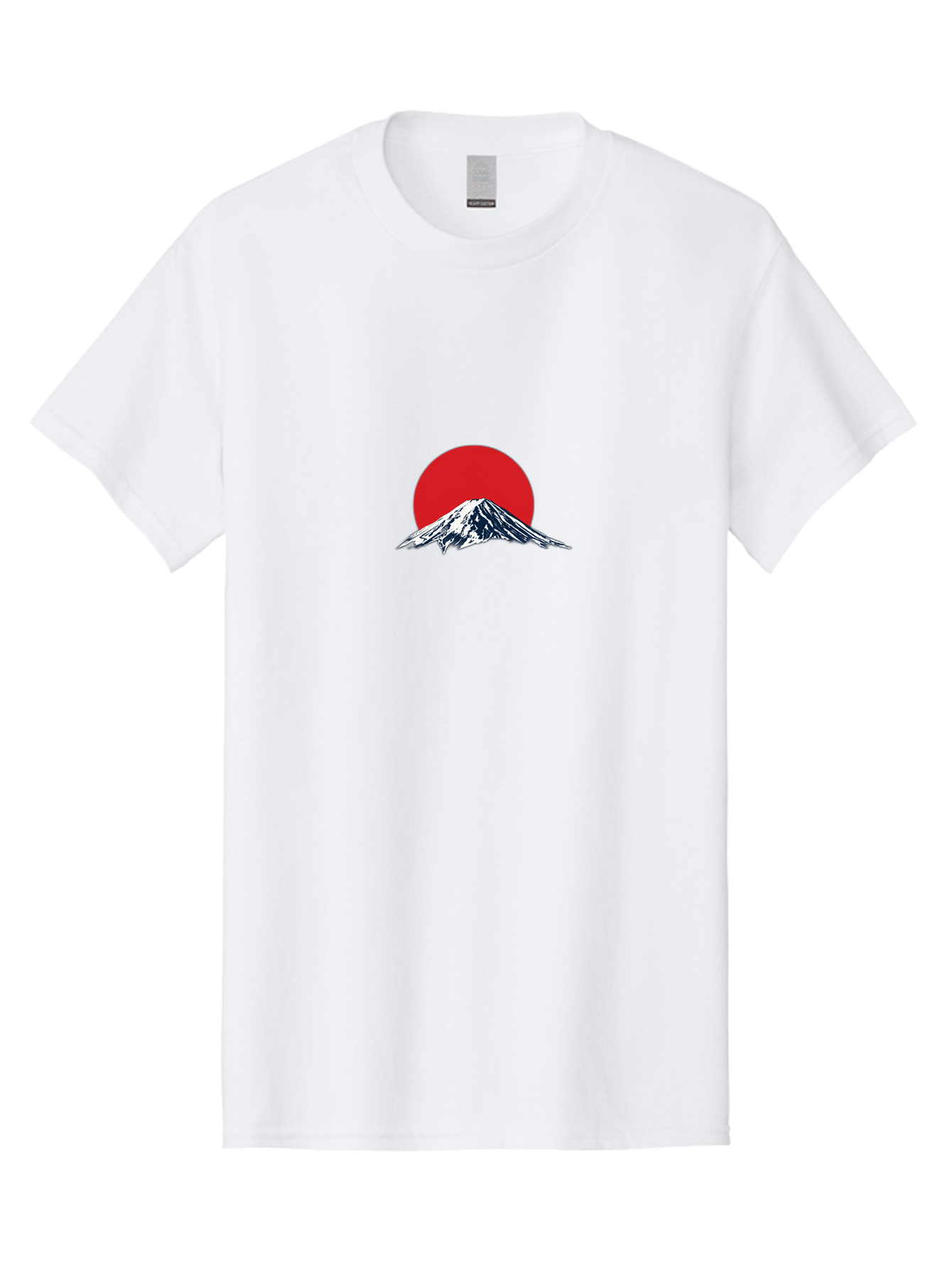Mount-Fuji-4 Men'S Graphic Tee, 100% Cotton, Comfortable Casual Summer Wear, Machine Washable, Mount Fuji Landscape, Japanese Mountain Scenery, Red Sun, Snow-Capped Peak, Minimalist Design, Iconic Landmark, Serene Atmosphere Bad969 4