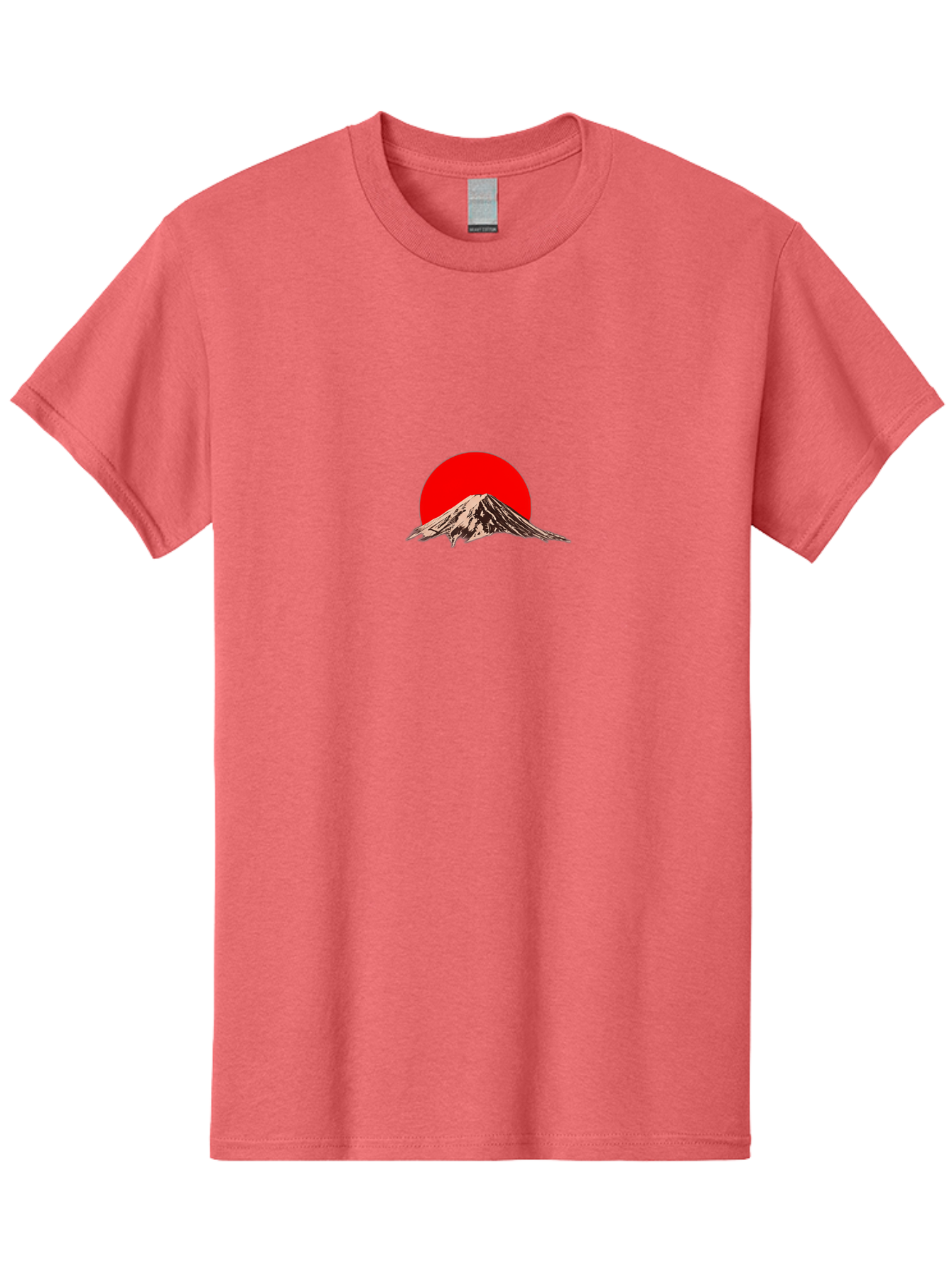 Mount-Fuji-5 Men'S Graphic Tee, 100% Cotton, Comfortable Casual Summer Wear, Machine Washable, Mount Fuji, Japanese Mountain, Iconic Landmark, Red Sun, Serene Landscape, Peaceful Atmosphere, Traditional Japan, Cultural Heritage, Bad970 2