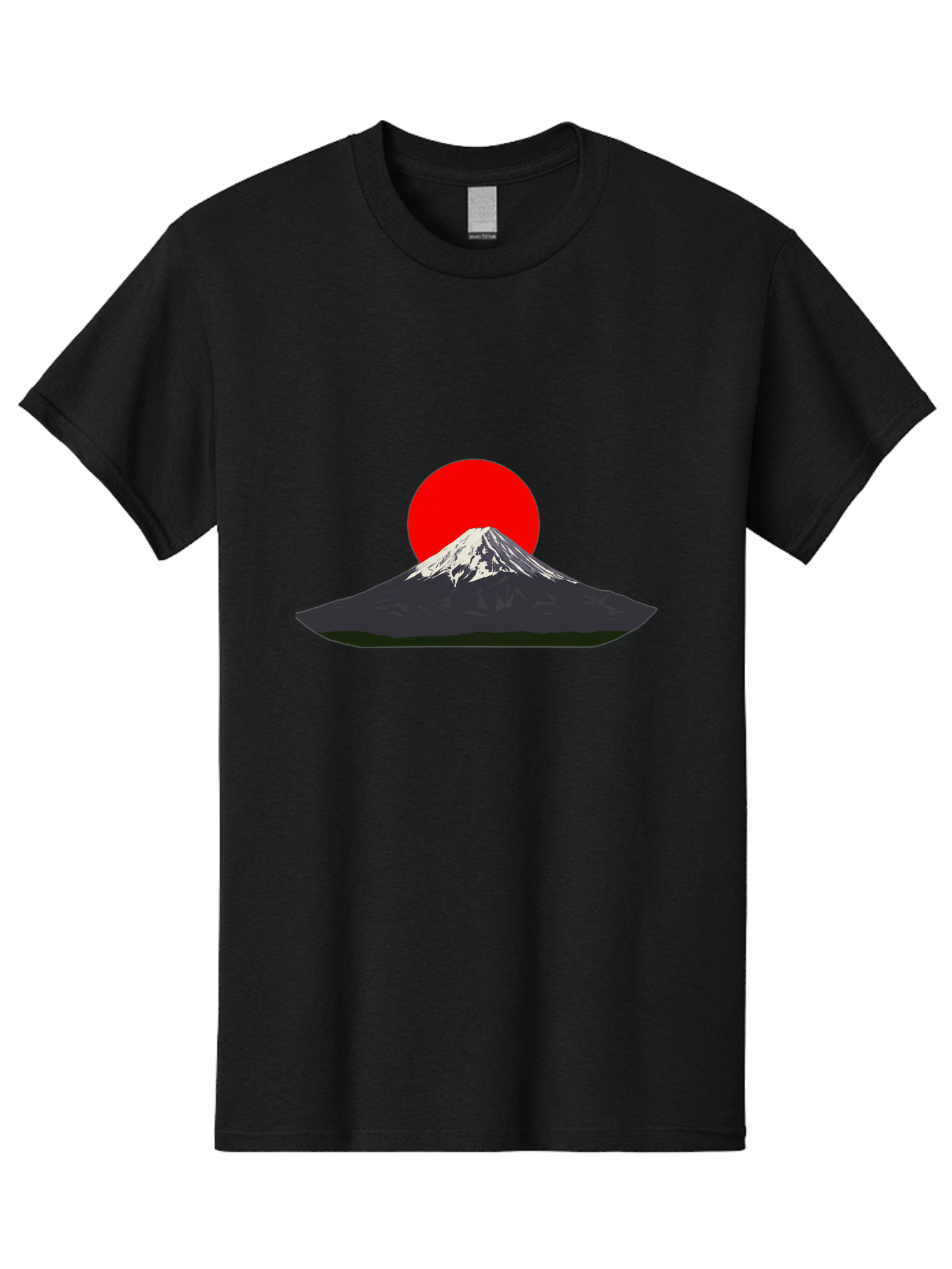 Mount-Fuji-9 Men'S Graphic Tee, 100% Cotton, Comfortable Casual Summer Wear, Machine Washable, Mount Fuji Silhouette, Red Sun, Japanese Landscape, Minimalist Design, Iconic Mountain, Serene Atmosphere, Cultural Symbol, Japan Tourism Bad974 3
