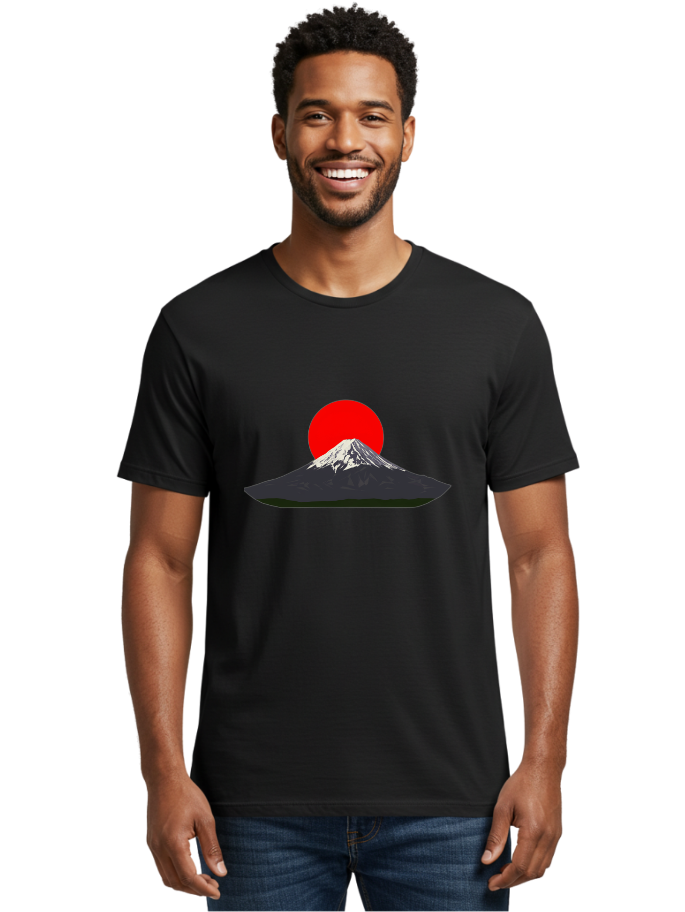 Mount-Fuji-9 Men'S Graphic Tee, 100% Cotton, Comfortable Casual Summer Wear, Machine Washable, Mount Fuji Silhouette, Red Sun, Japanese Landscape, Minimalist Design, Iconic Mountain, Serene Atmosphere, Cultural Symbol, Japan Tourism Bad974 18