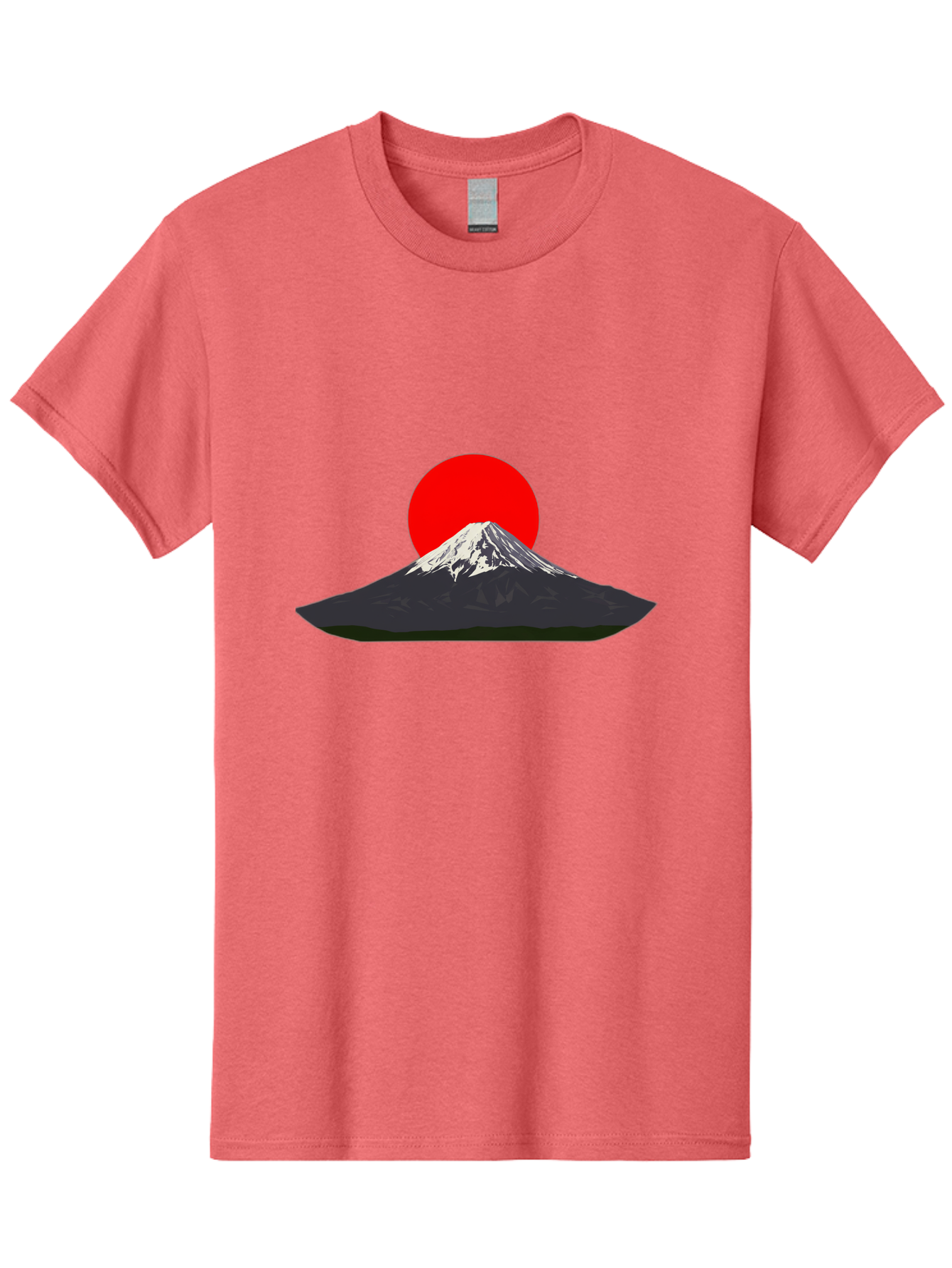 Mount-Fuji-9 Men'S Graphic Tee, 100% Cotton, Comfortable Casual Summer Wear, Machine Washable, Mount Fuji Silhouette, Red Sun, Japanese Landscape, Minimalist Design, Iconic Mountain, Serene Atmosphere, Cultural Symbol, Japan Tourism Bad974 8