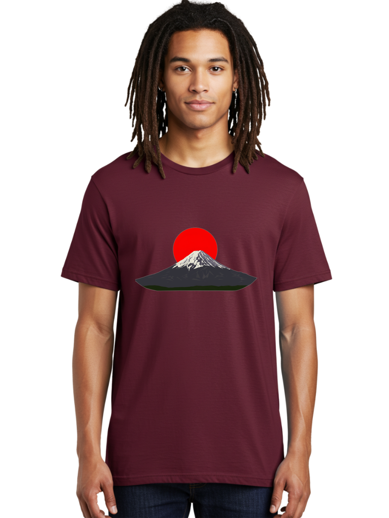 Mount-Fuji-9 Men'S Graphic Tee, 100% Cotton, Comfortable Casual Summer Wear, Machine Washable, Mount Fuji Silhouette, Red Sun, Japanese Landscape, Minimalist Design, Iconic Mountain, Serene Atmosphere, Cultural Symbol, Japan Tourism Bad974 17