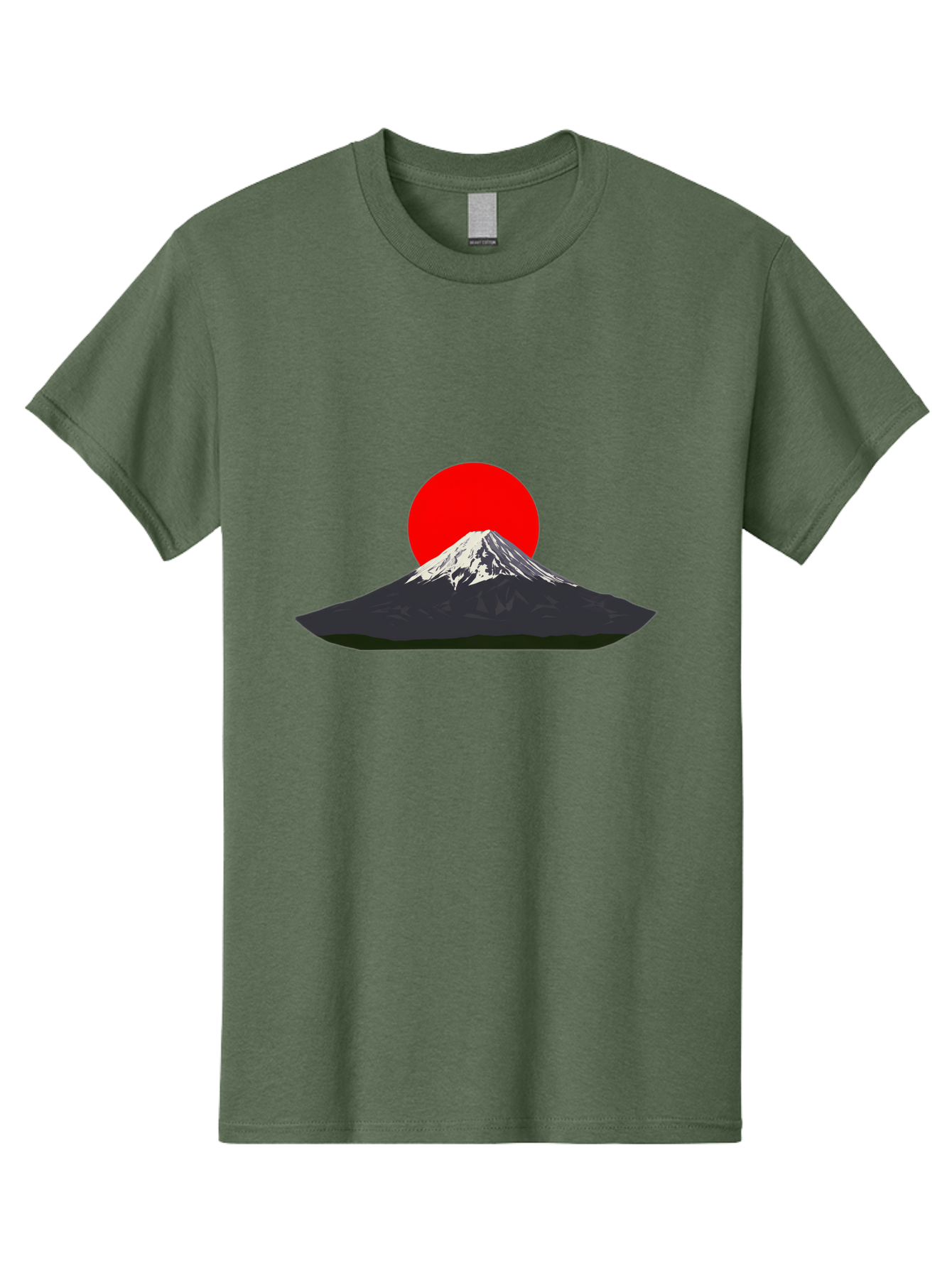 Mount-Fuji-9 Men'S Graphic Tee, 100% Cotton, Comfortable Casual Summer Wear, Machine Washable, Mount Fuji Silhouette, Red Sun, Japanese Landscape, Minimalist Design, Iconic Mountain, Serene Atmosphere, Cultural Symbol, Japan Tourism Bad974 9