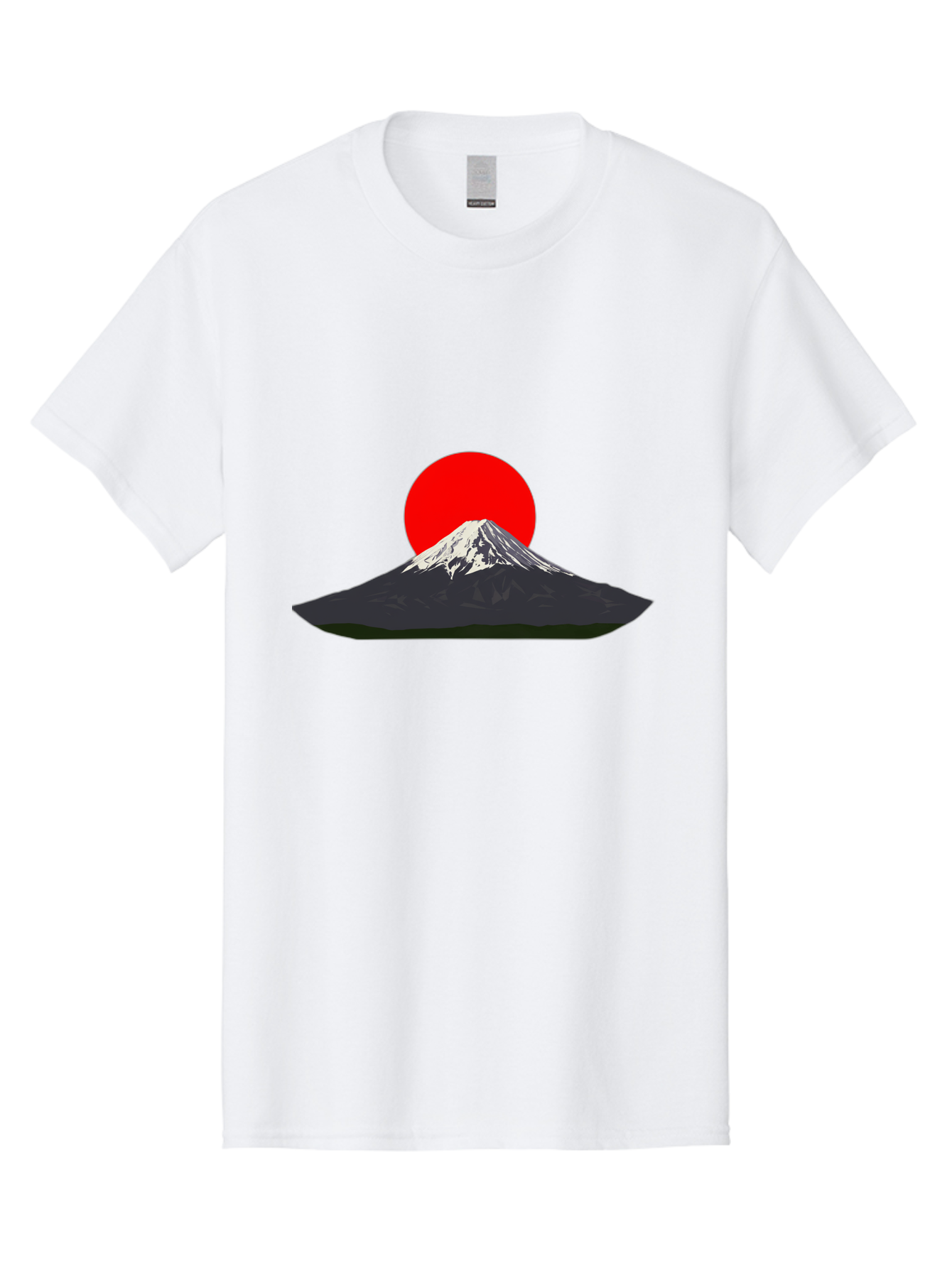 Mount-Fuji-9 Men'S Graphic Tee, 100% Cotton, Comfortable Casual Summer Wear, Machine Washable, Mount Fuji Silhouette, Red Sun, Japanese Landscape, Minimalist Design, Iconic Mountain, Serene Atmosphere, Cultural Symbol, Japan Tourism Bad974 5