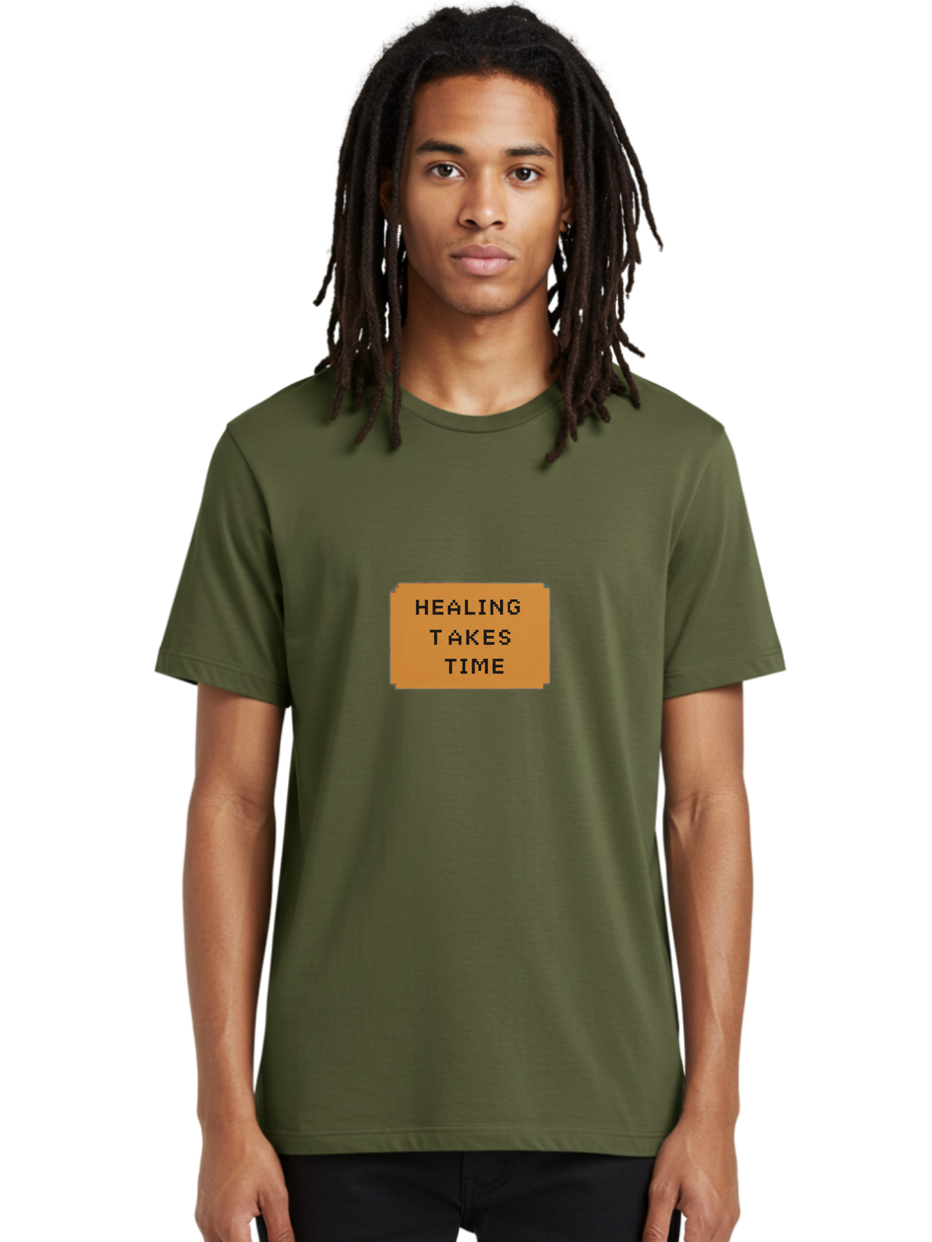 Healing-Takes-Time-1 Men'S Graphic Tee, 100% Cotton, Comfortable Casual Summer Wear, Machine Washable, Healing Takes Time, Motivational Quote, Inspirational Message, Mental Health Awareness, Self Care Reminder, Positive Affirmation, Bae031 30