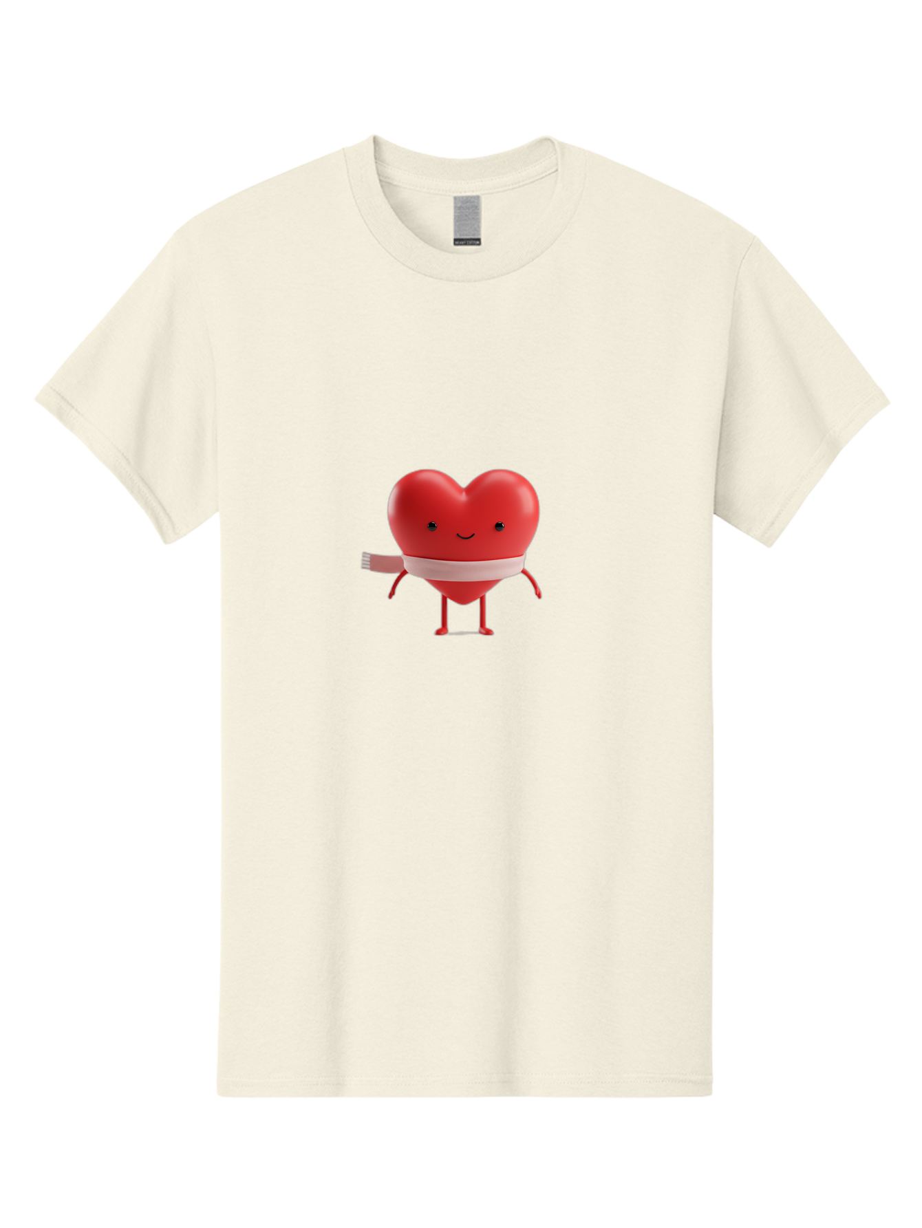 Heart-Character-1 Men'S Graphic Tee, 100% Cotton, Comfortable Casual Summer Wear, Machine Washable, Heart Character, Wounded Heart, Cartoon Heart, Bandaged Heart, Cute Heart, Love Symbol, Heart Health, Heartbreak, Valentine'S Day, Bae037 11