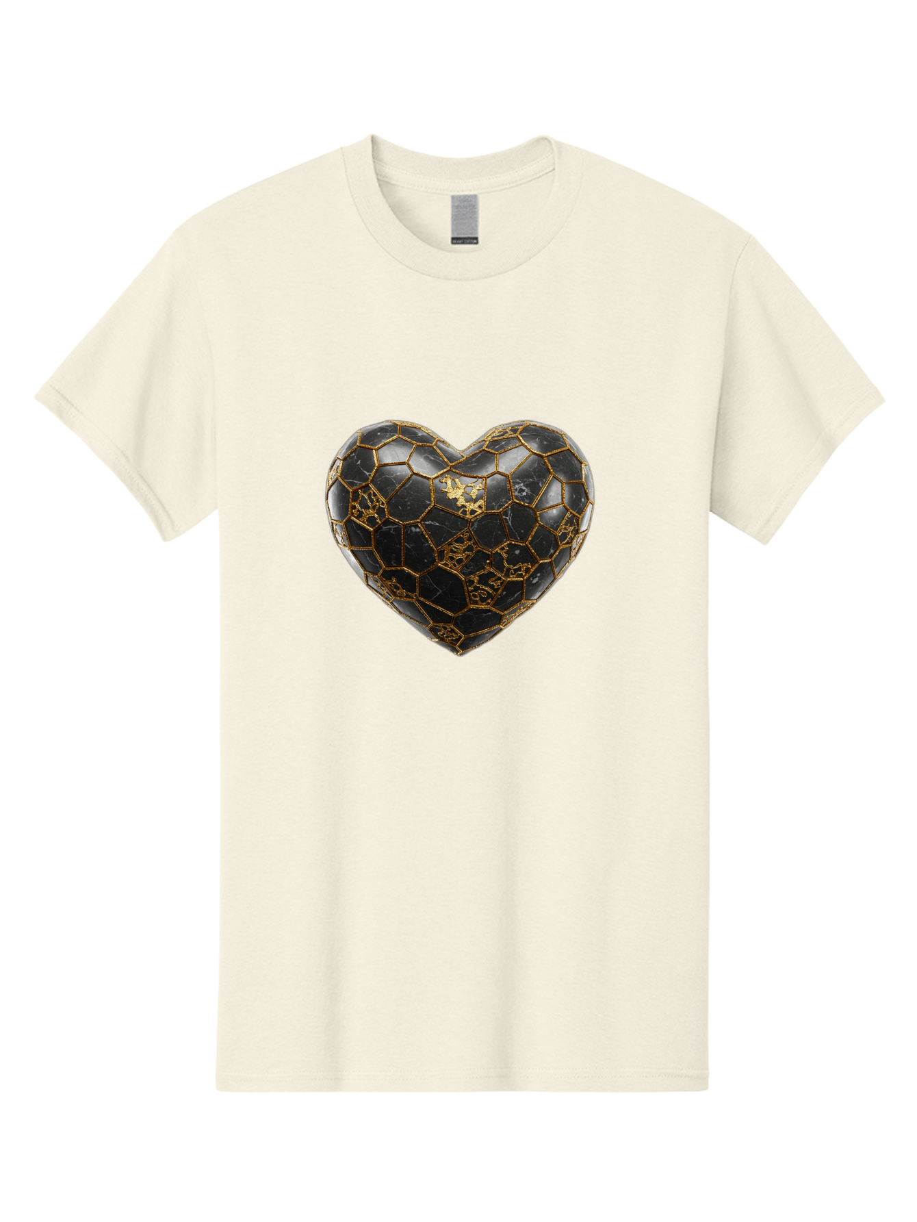 Kintsugi-Heart-4 Men'S Graphic Tee, 100% Cotton, Comfortable Casual Summer Wear, Machine Washable, Kintsugi Heart, Broken Heart, Golden Repair, Black Ceramic, Mended Love, Imperfect Beauty, Artisanal Craftsmanship, Unique Design, Bae059 15