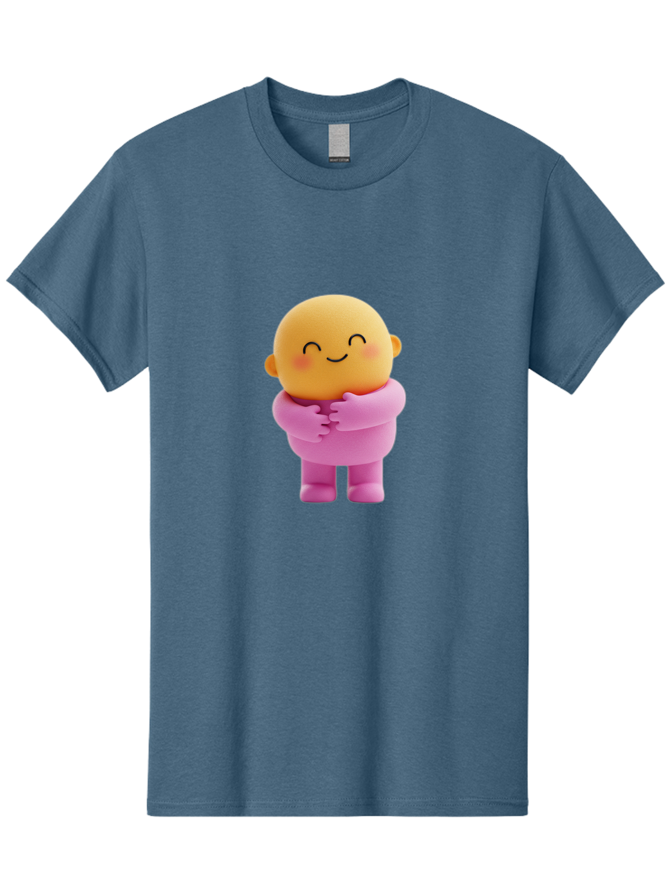 Baby-Figurine Men'S Graphic Tee, 100% Cotton, Comfortable Casual Summer Wear, Machine Washable, Cute Cartoon Character, Smiling Face, Pink Outfit, Hugging Self, Adorable Illustration, Kawaii Art, Lovable Persona, Childlike Charm Bae123 10