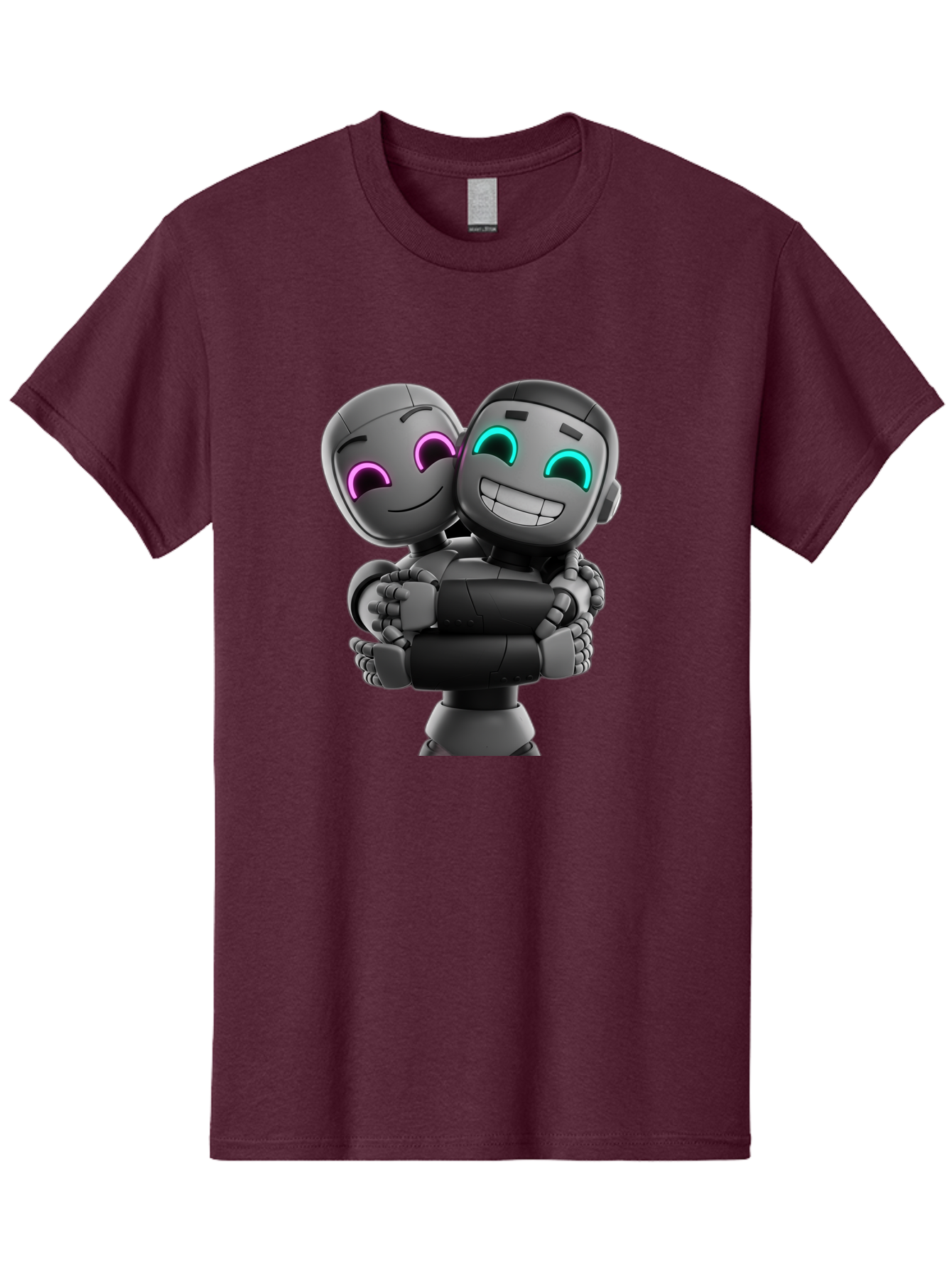 Gemini Men'S Graphic Tee, 100% Cotton, Comfortable Casual Summer Wear, Machine Washable, Ai Robots, Robot Friendship, Digital Companions, Futuristic Technology, Robotic Love, Innovative Design, Artificial Intelligence, Modern Robotics, Bae187 4