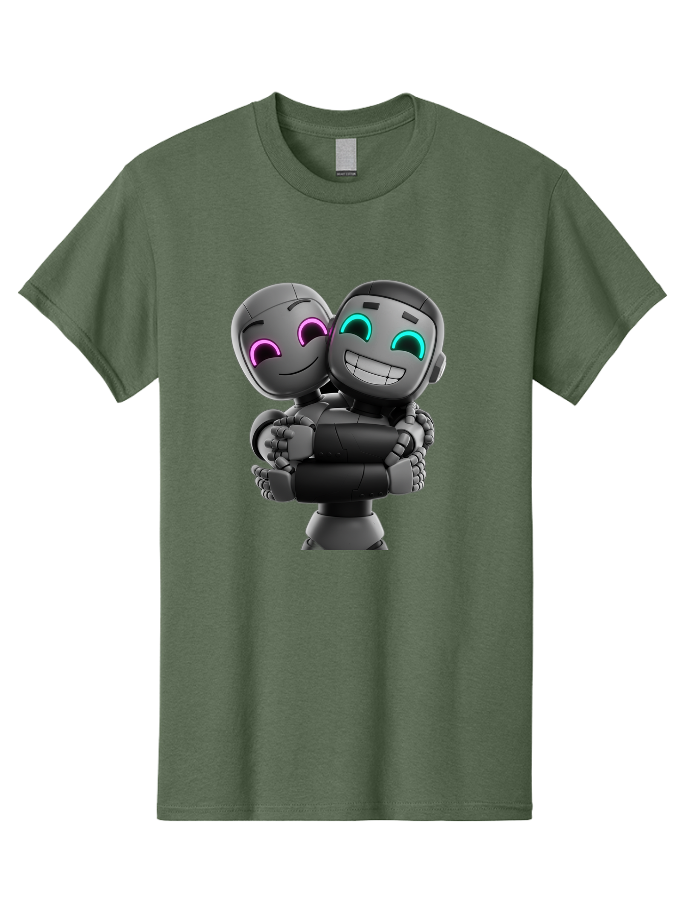 Gemini Men'S Graphic Tee, 100% Cotton, Comfortable Casual Summer Wear, Machine Washable, Ai Robots, Robot Friendship, Digital Companions, Futuristic Technology, Robotic Love, Innovative Design, Artificial Intelligence, Modern Robotics, Bae187 6