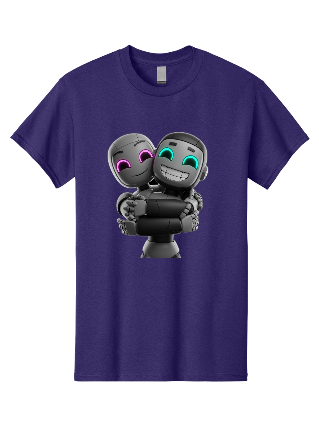 Gemini Men'S Graphic Tee, 100% Cotton, Comfortable Casual Summer Wear, Machine Washable, Ai Robots, Robot Friendship, Digital Companions, Futuristic Technology, Robotic Love, Innovative Design, Artificial Intelligence, Modern Robotics, Bae187 11