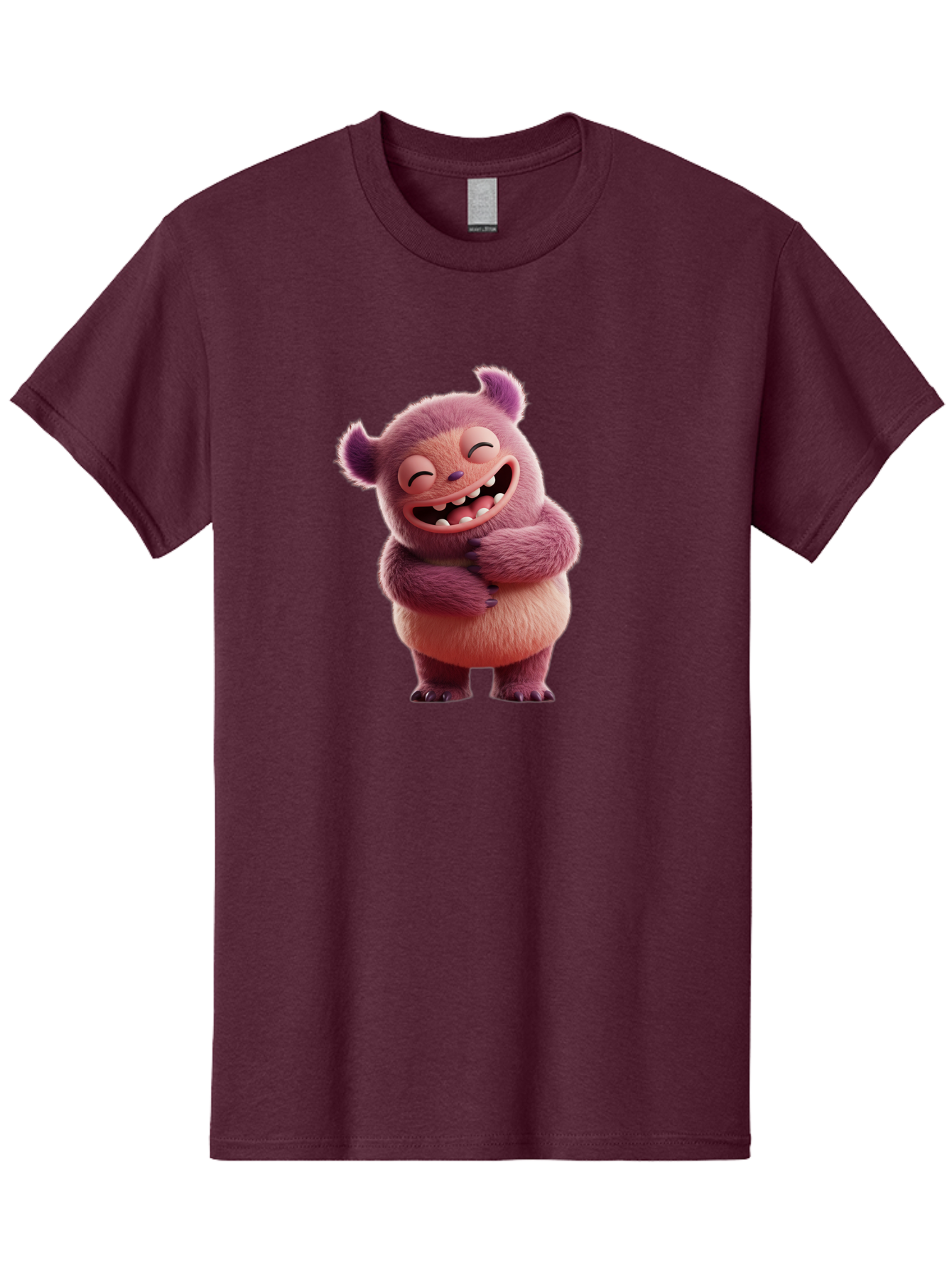 Grumps-Monster Men'S Graphic Tee, 100% Cotton, Comfortable Casual Summer Wear, Machine Washable, Happy Monster, Cartoon Character, Purple Creature, Smiling Face, Embracing Self, Funny Creature, Adorable Monster, Cute Character, Bae193 12