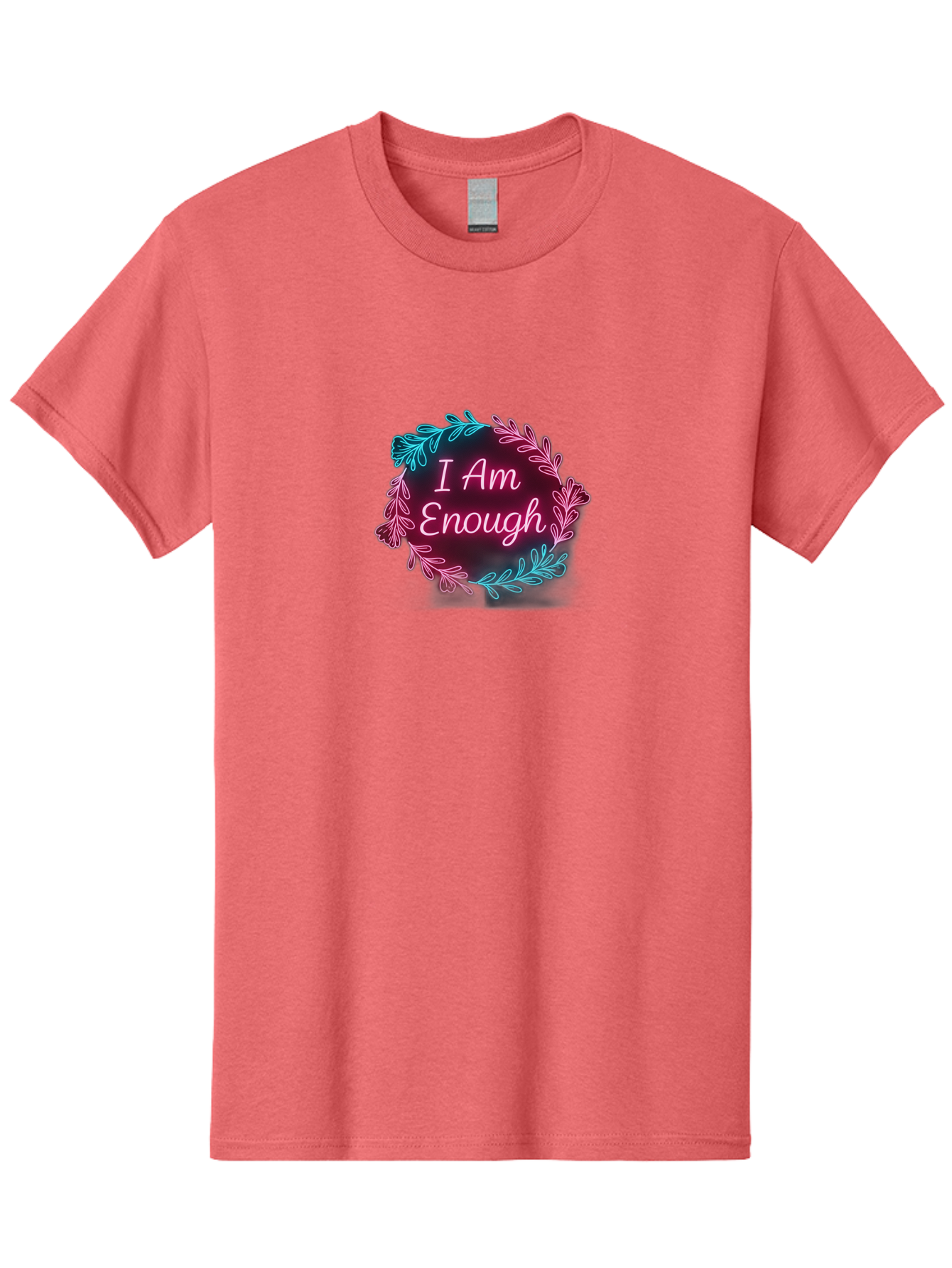 I-Am-Enough-2 Men'S Graphic Tee, 100% Cotton, Comfortable Casual Summer Wear, Machine Washable, Empowerment Message, Motivational Quote, Self Love, Personal Growth, Positive Affirmation, Inspirational Words, Mental Wellness, I Am Enough Bae206 2