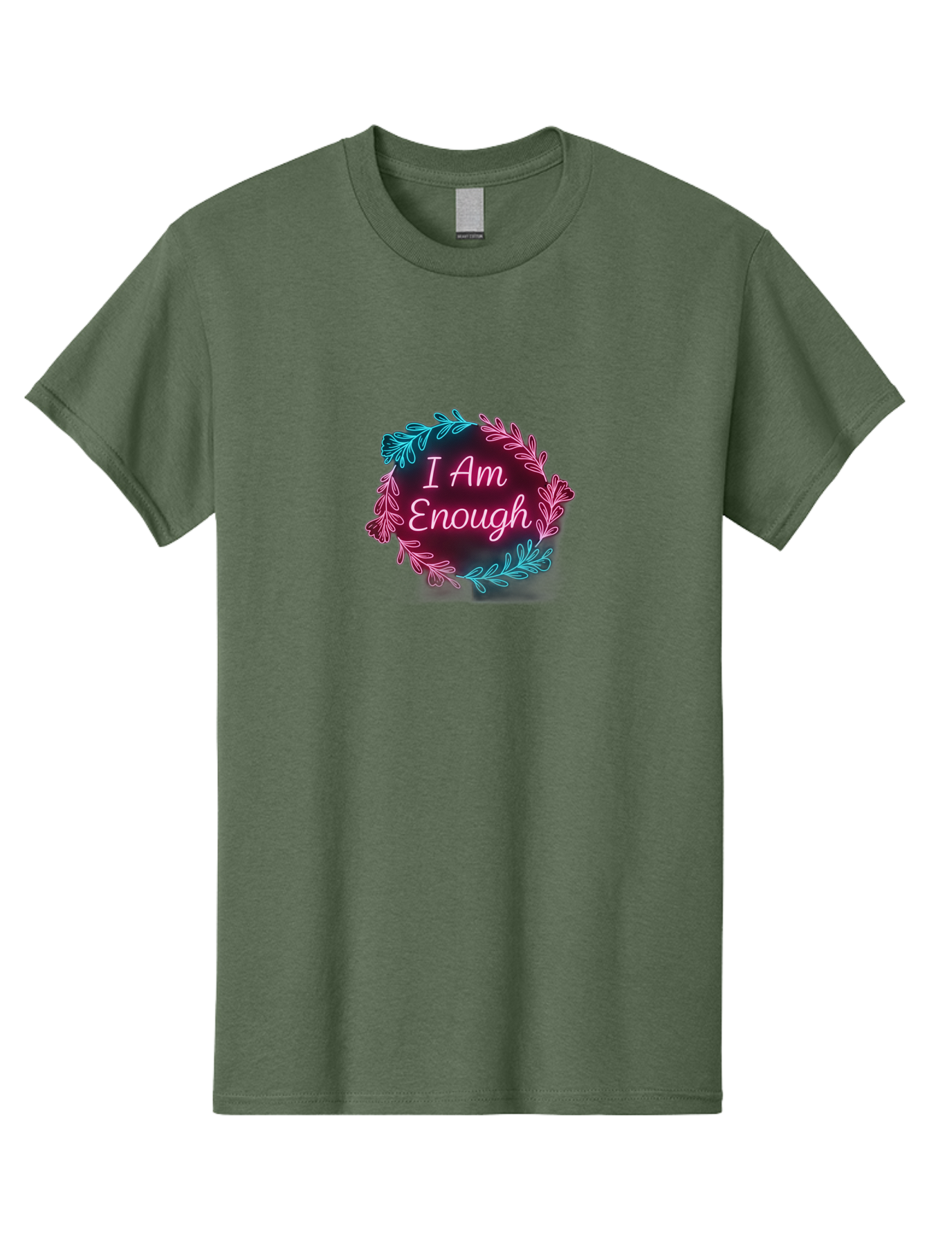 I-Am-Enough-2 Men'S Graphic Tee, 100% Cotton, Comfortable Casual Summer Wear, Machine Washable, Empowerment Message, Motivational Quote, Self Love, Personal Growth, Positive Affirmation, Inspirational Words, Mental Wellness, I Am Enough Bae206 15