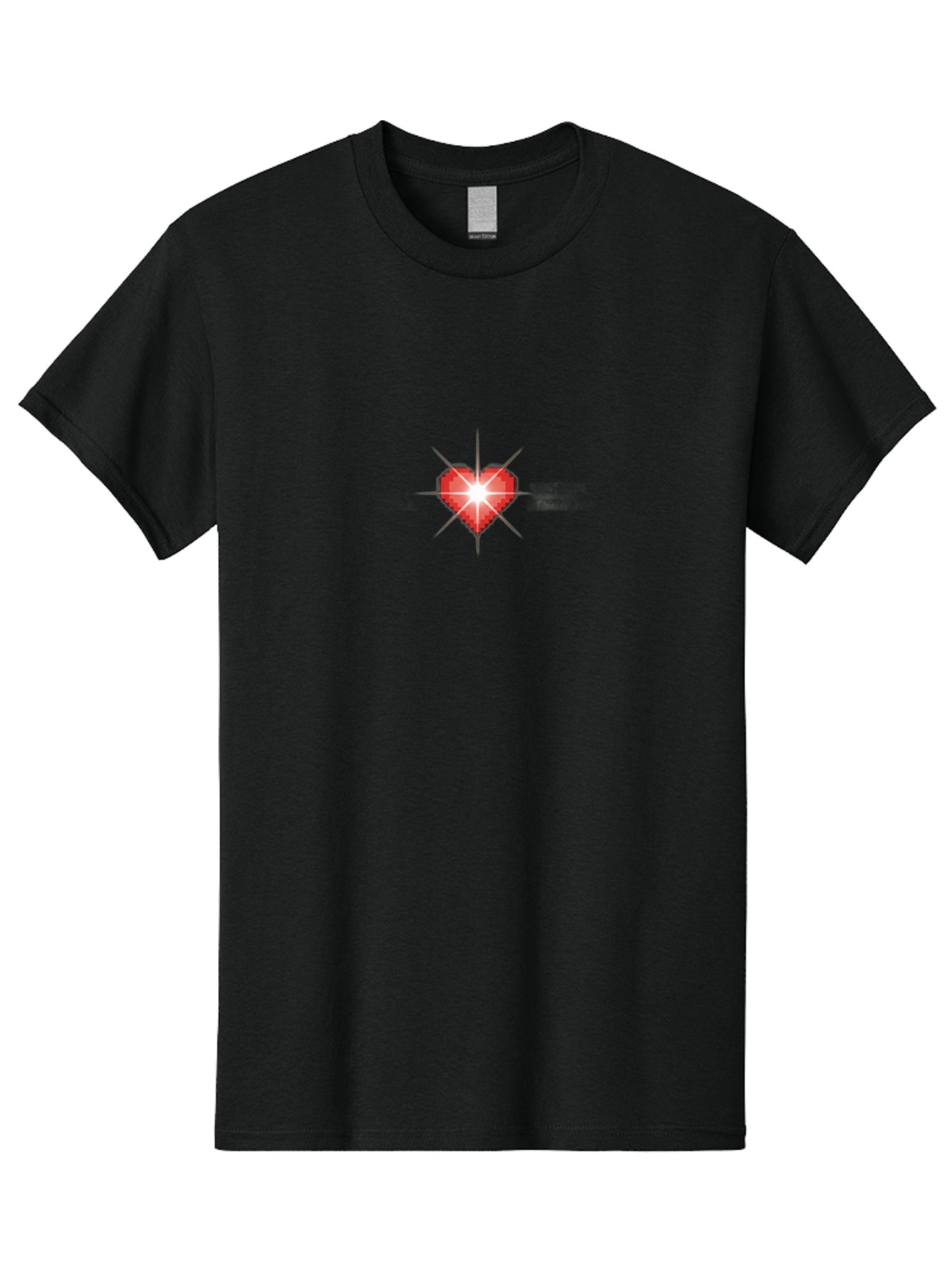 Red-Heart-Sparkle Men'S Graphic Tee, 100% Cotton, Comfortable Casual Summer Wear, Machine Washable, Red Heart, Diamond Heart, Shiny Heart, Love Symbol, Valentine'S Day, Heart Icon, Sparkle Effect, Love Sign Bae254 7