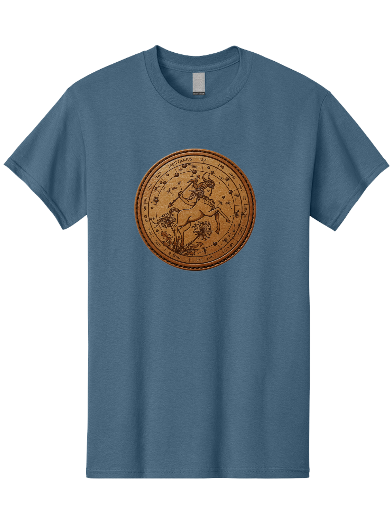 Sagittarius Men'S Graphic Tee, 100% Cotton, Comfortable Casual Summer Wear, Machine Washable, Sagittarius Zodiac Sign, Centaur Archer, Astrology Symbol, Horoscope Illustration, Dandelion Flowers, Celestial Map, Ancient Mythology, Mystical Art Bae263 12