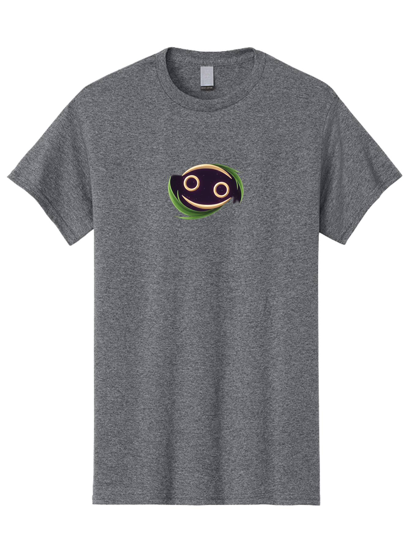 Smiley-Face-Logo Men'S Graphic Tee, 100% Cotton, Comfortable Casual Summer Wear, Machine Washable, Smiling Fish Logo, Cartoon Character Design, Playful Iconography, Simple Graphics, Friendly Face, Cute Illustration, Modern Branding Element, Bae284 5