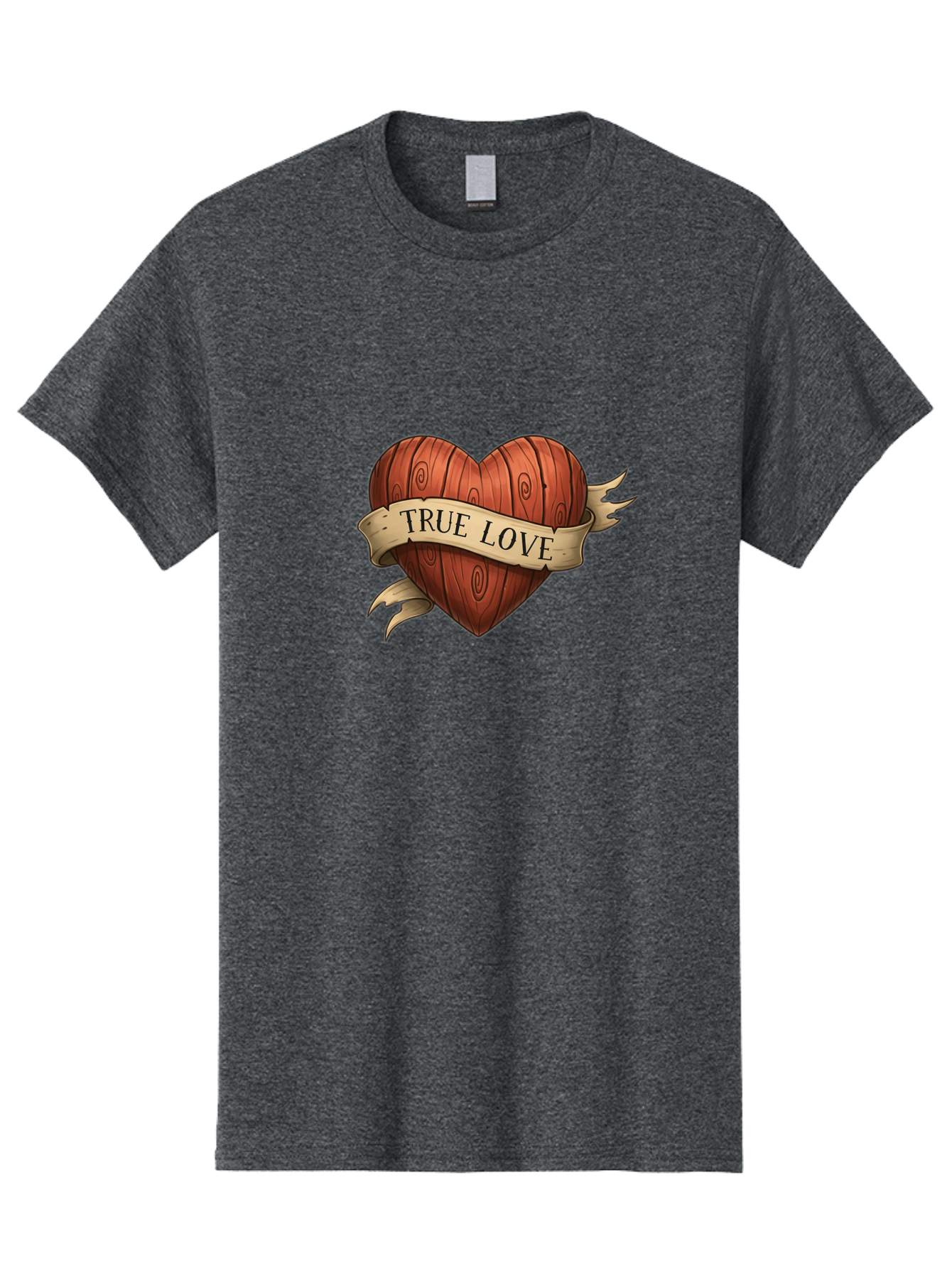 True-Love-6 Men'S Graphic Tee, 100% Cotton, Comfortable Casual Summer Wear, Machine Washable, Wooden Heart, Vintage Love, True Love, Tattoo Art, Classic Symbol, Traditional Design, Romantic Gesture, Wooden Texture, Heart Shape, Nostalgic Feel, Bae315 14