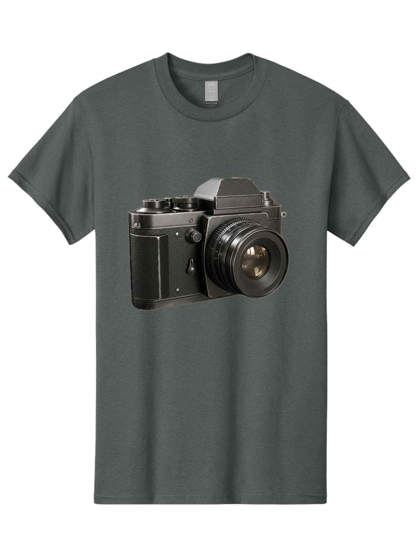 35Mm-Film-Camera Men'S Graphic Tee, 100% Cotton, Comfortable Casual Summer Wear, Machine Washable, Vintage Camera, Retro Photography, Classic Camera Design, Black Camera Body, Camera Lens, Photography Equipment, Analog Camera, Film Camera, Bae346 3