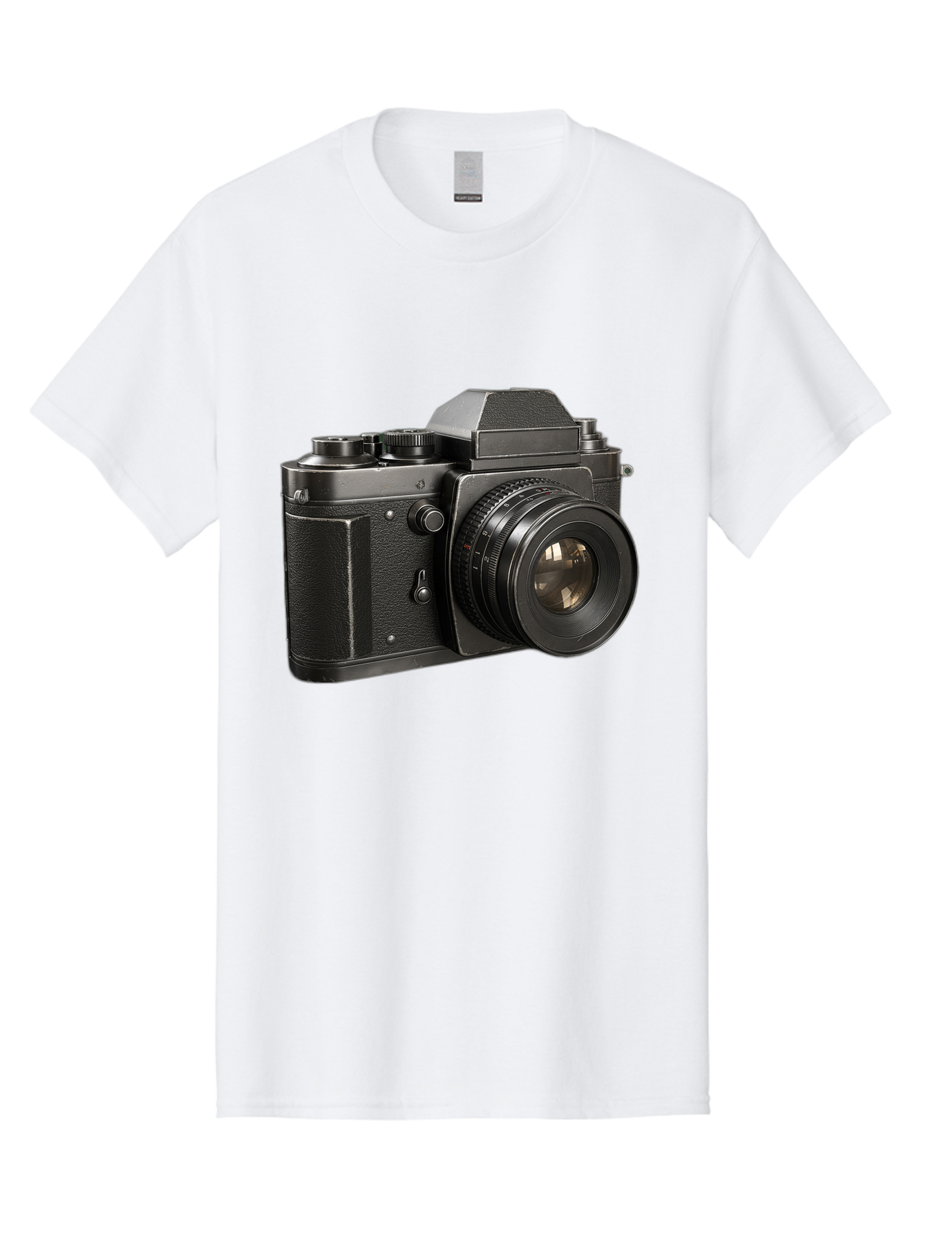 35Mm-Film-Camera Men'S Graphic Tee, 100% Cotton, Comfortable Casual Summer Wear, Machine Washable, Vintage Camera, Retro Photography, Classic Camera Design, Black Camera Body, Camera Lens, Photography Equipment, Analog Camera, Film Camera, Bae346 10