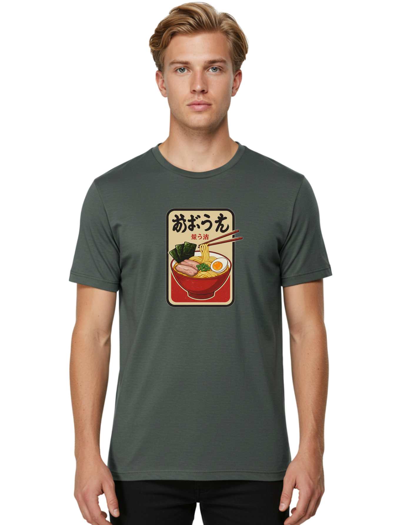 Abura-Soba Men'S Graphic Tee, 100% Cotton, Comfortable Casual Summer Wear, Machine Washable, Abura Soba, Japanese Noodle Dish, Dry Ramen, Boiled Egg, Seaweed, Pork Slices, Chopsticks, Asian Cuisine, Noodle Bowl Bae348 27
