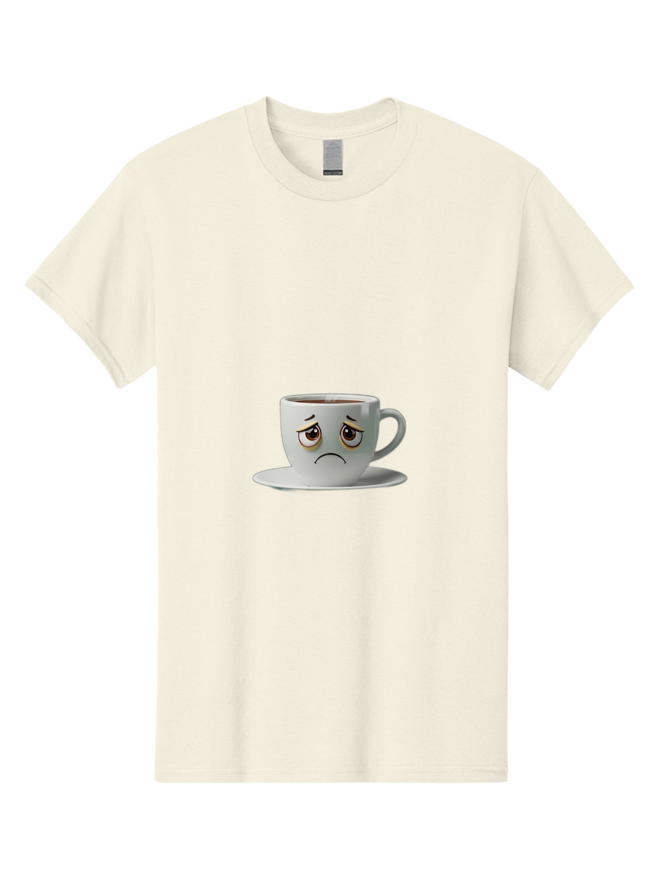 Angry-Coffee-Cup-1 Men'S Graphic Tee, 100% Cotton, Comfortable Casual Summer Wear, Machine Washable, Angry Face On Coffee Cup, Frowning Coffee Mug, Upset Coffee, Displeased Facial Expression, Sad Coffee Cup, Grumpy Coffee Bae350 9